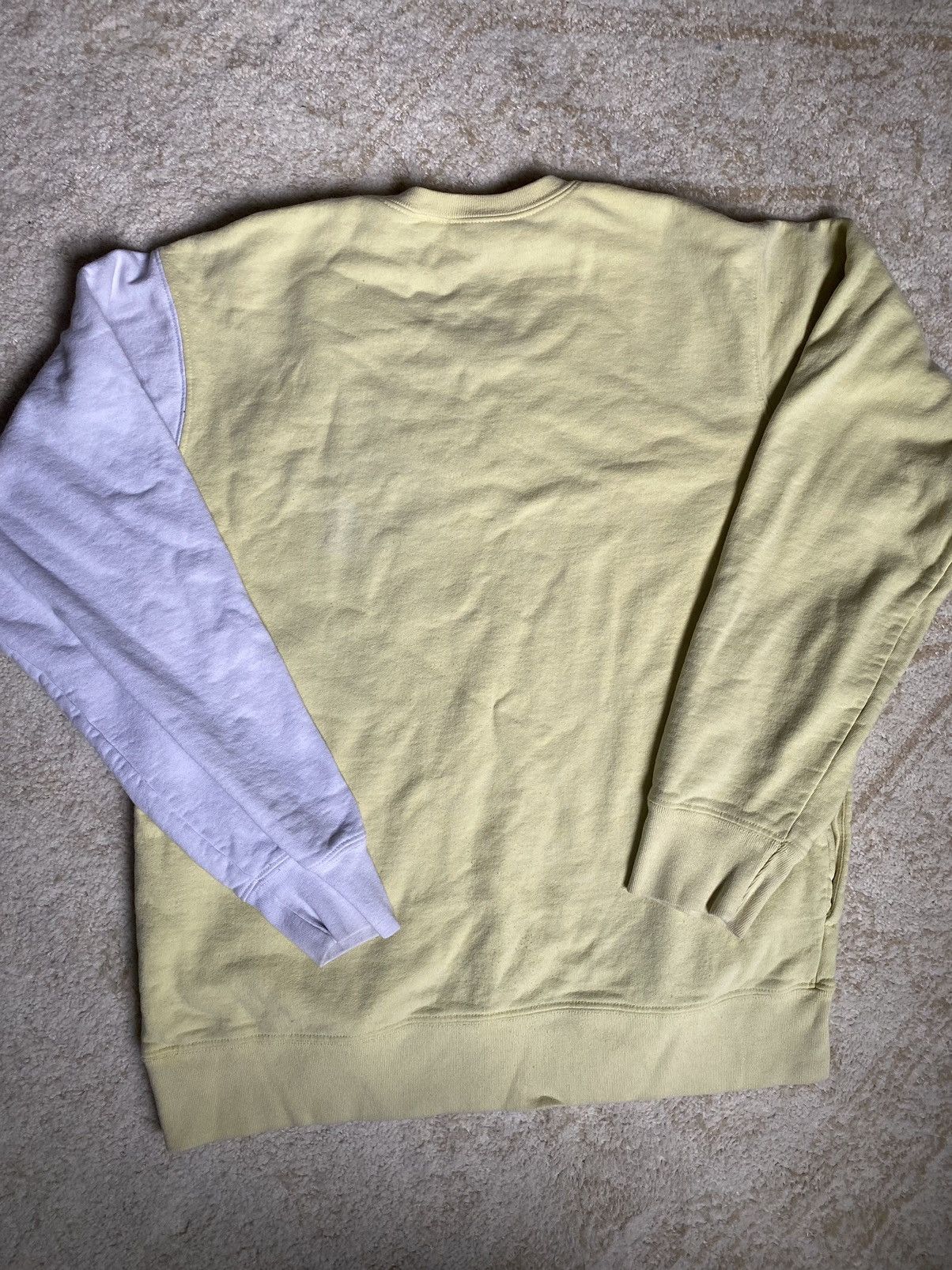 Supreme Supreme Panelled Crewneck Pale Yellow Size US L / EU 52-54 / 3 - 8 Thumbnail