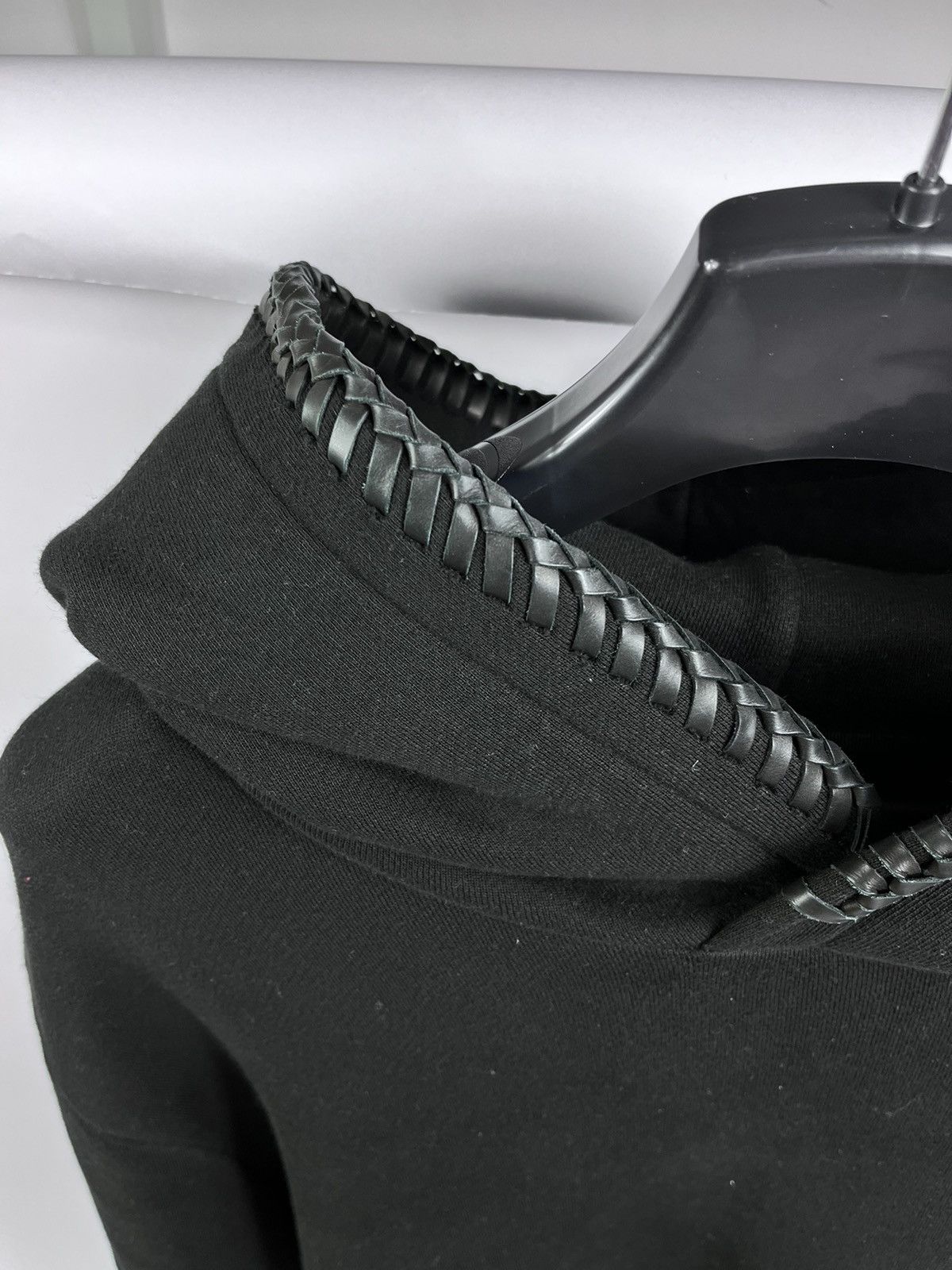 Amiri Braided Leather Black Hoodie Size US XXL / EU 58 / 5 - 3 Thumbnail