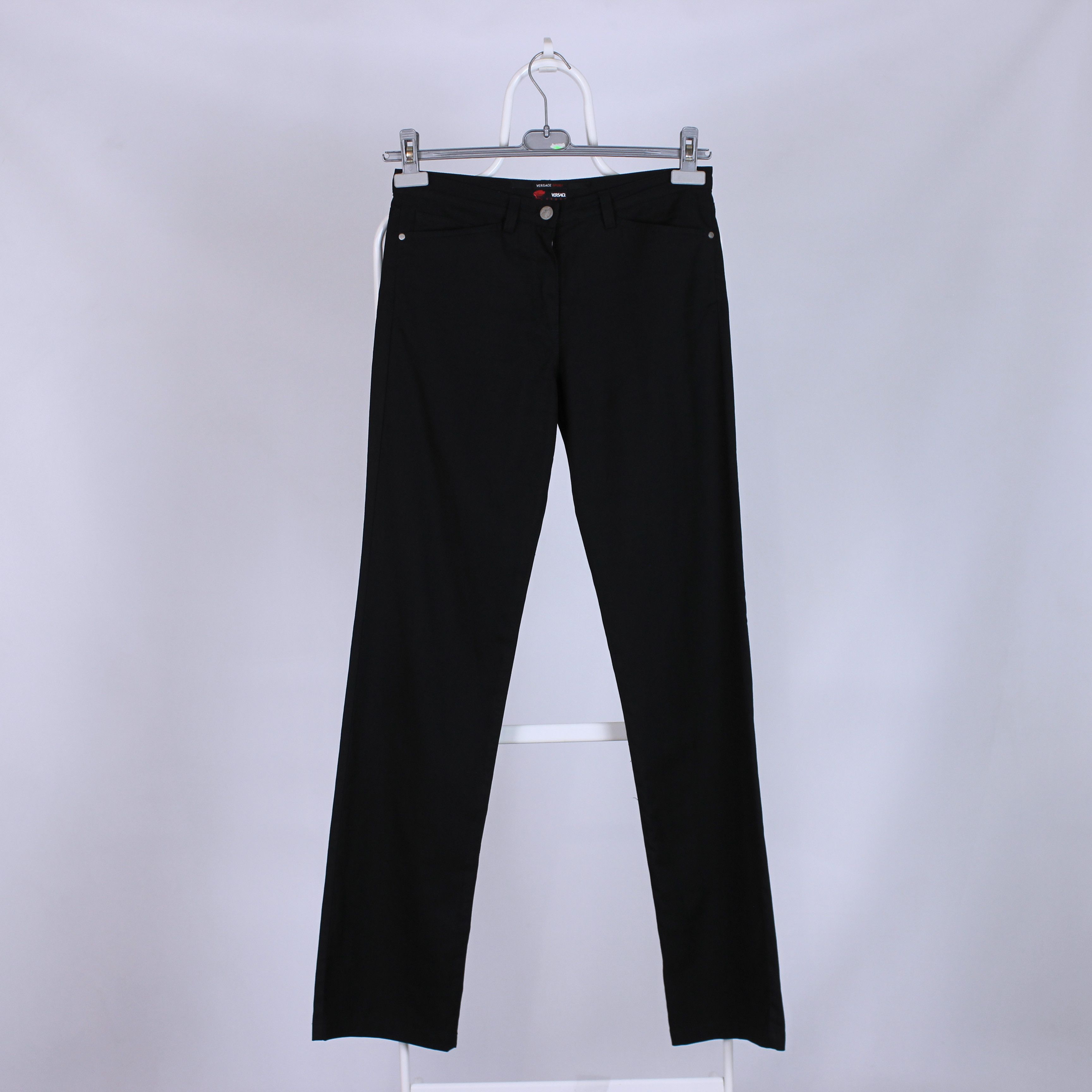 Versace Versace Sport pants cotton black rarity 30 32 women Size 28" / US 6 / IT 42 - 8 Thumbnail