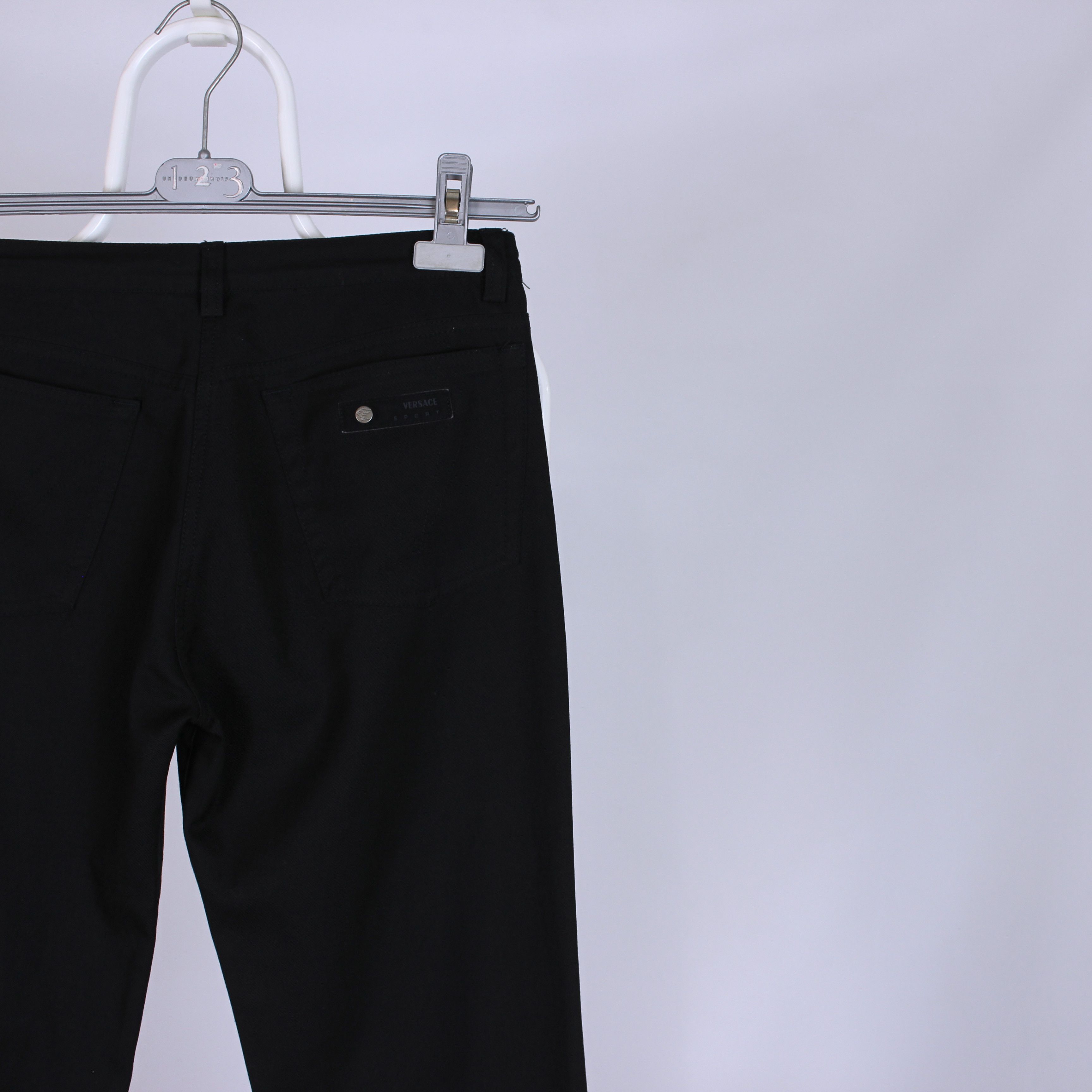 Versace Versace Sport pants cotton black rarity 30 32 women Size 28" / US 6 / IT 42 - 2 Thumbnail
