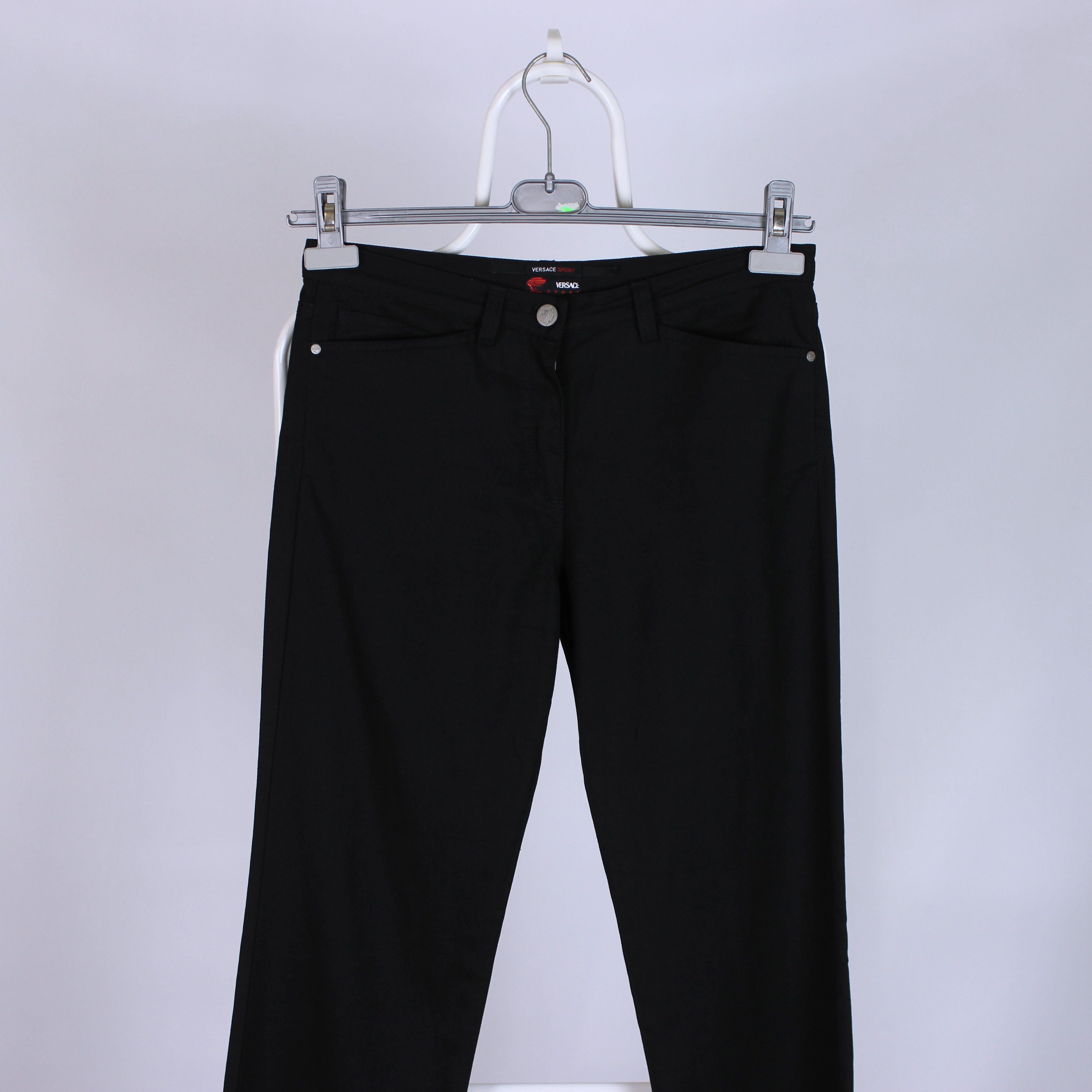 Versace Versace Sport pants cotton black rarity 30 32 women Size 28" / US 6 / IT 42 - 1 Thumbnail