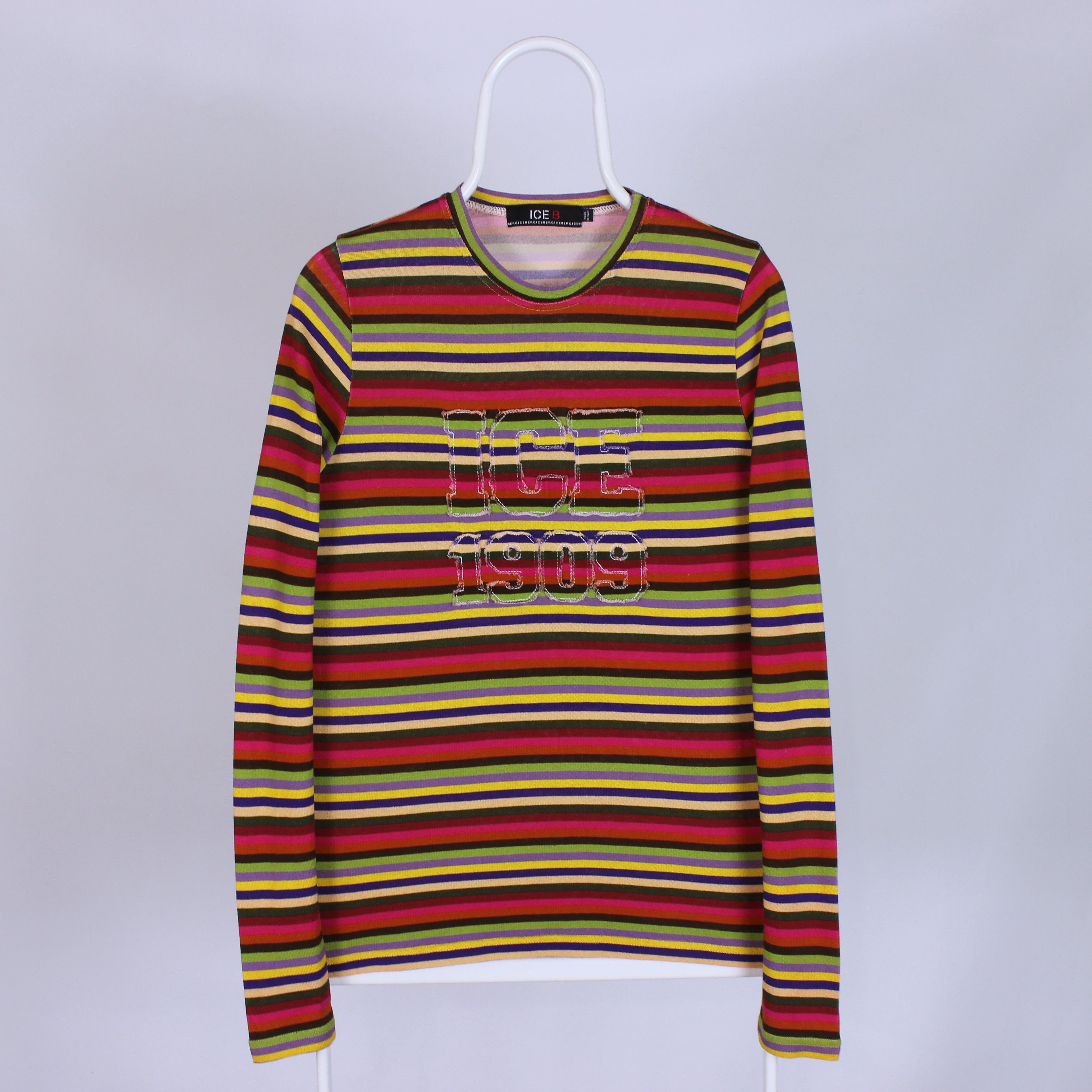 Iceberg Iceberg sweatshirt vintage rarity long sleeve striped M Size M / US 6-8 / IT 42-44 - 3 Thumbnail