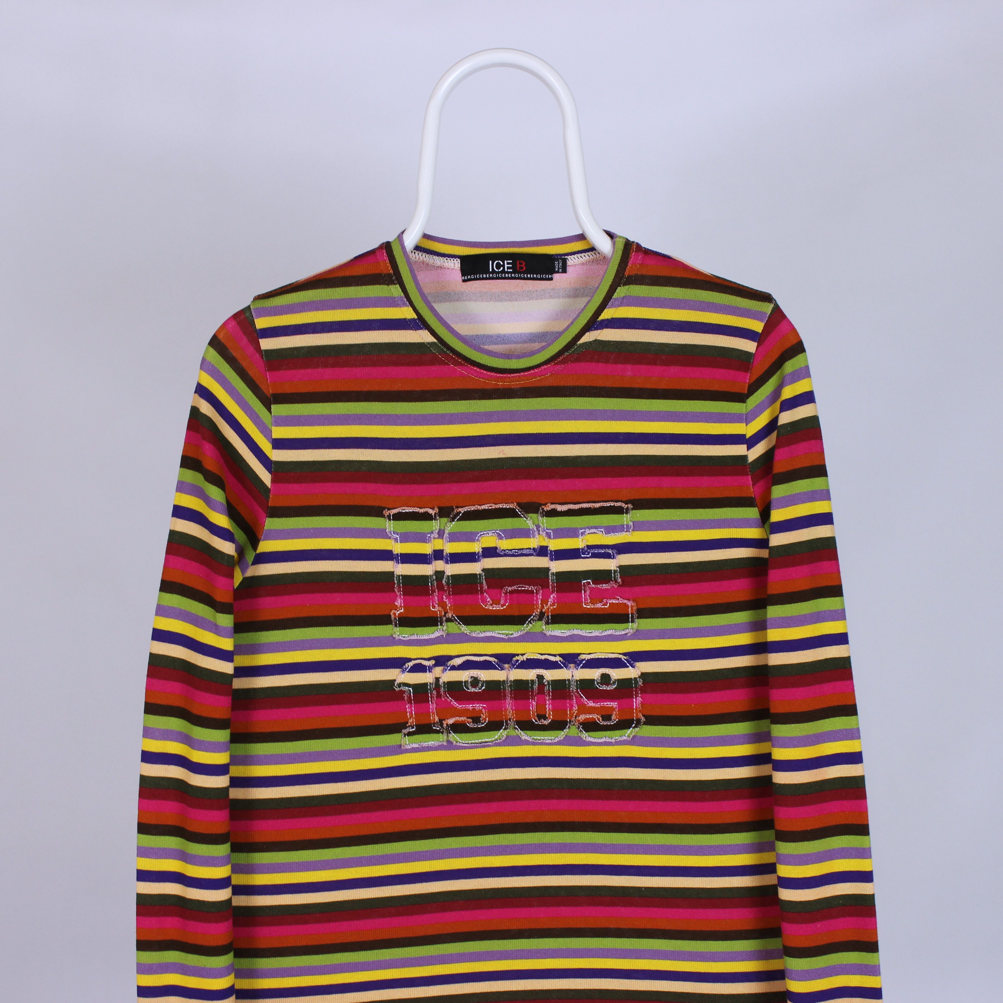 Iceberg Iceberg sweatshirt vintage rarity long sleeve striped M Size M / US 6-8 / IT 42-44 - 2 Thumbnail