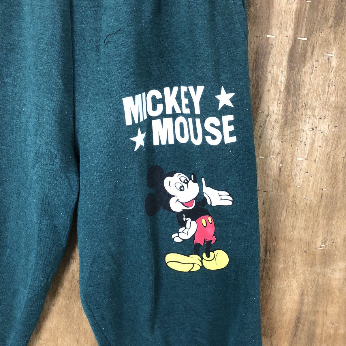 Disney × Mickey Mouse Mickey Mouse Green Joggers pants #6183 Size US 29 - 4 Thumbnail