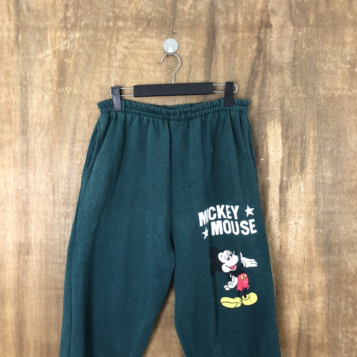 Disney × Mickey Mouse Mickey Mouse Green Joggers pants #6183 Size US 29 - 2 Thumbnail