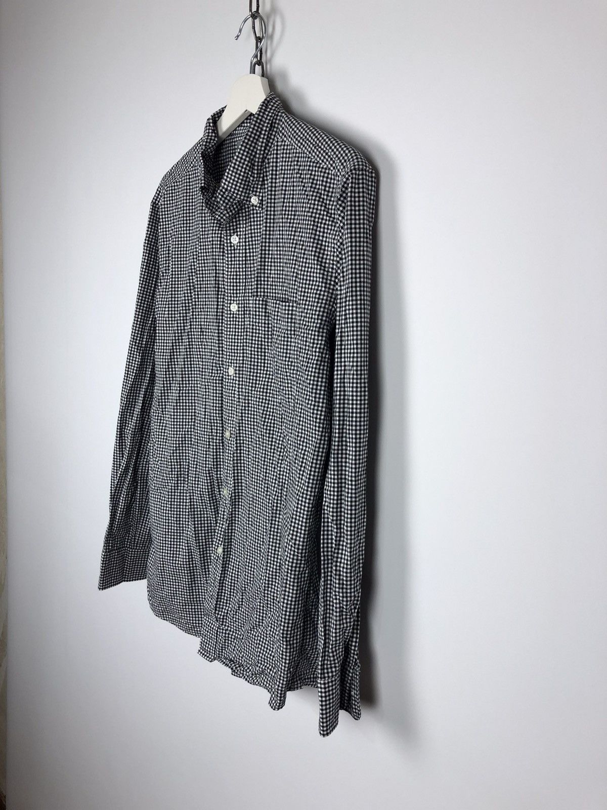 Uniqlo Uniqlo UNQ Black/White Check Shirt Button Up size M Size US M / EU 48-50 / 2 - 4 Thumbnail