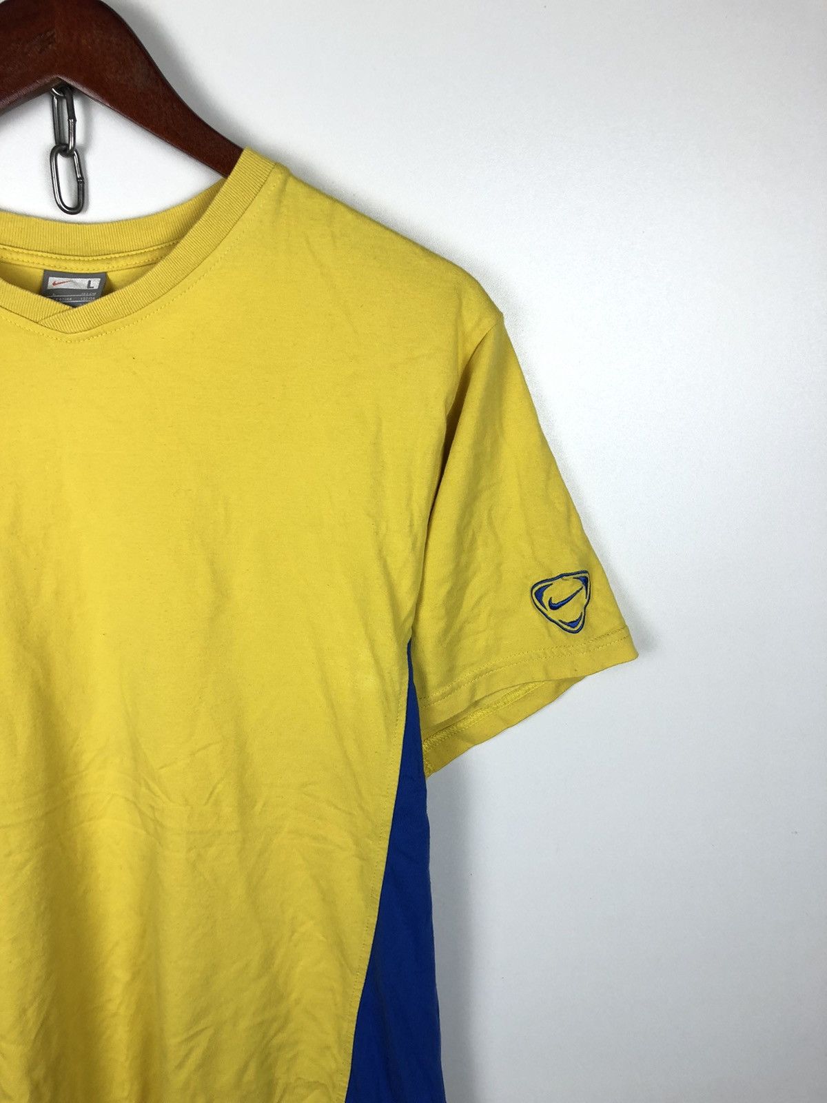 Nike Vintage Nike Fit Dry Yellow T-Shirt size L Size US L / EU 52-54 / 3 - 2 Thumbnail