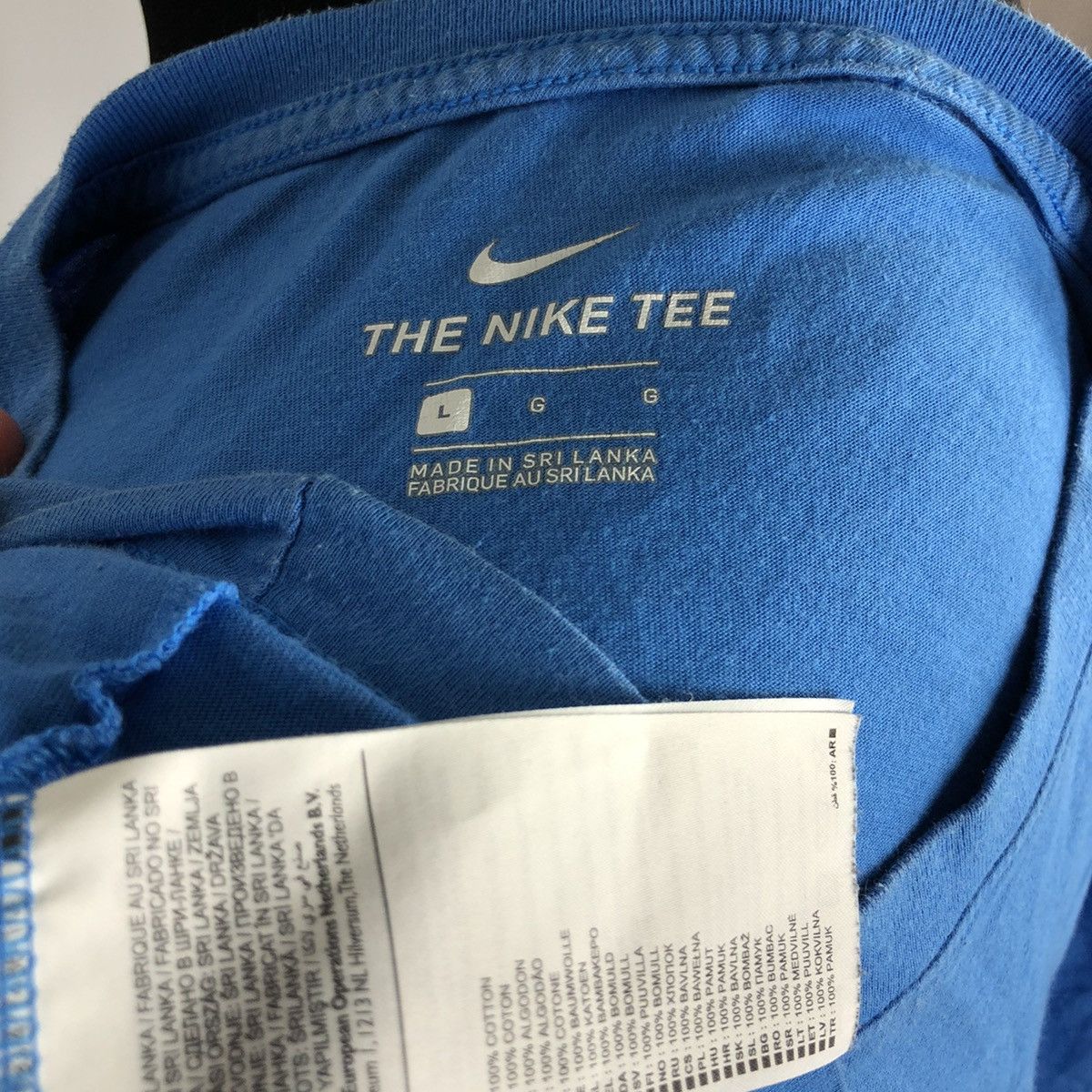 Nike Nike Basic Blue T-Shirt Small Spellout Swoosh Logo L Size US L / EU 52-54 / 3 - 5 Thumbnail