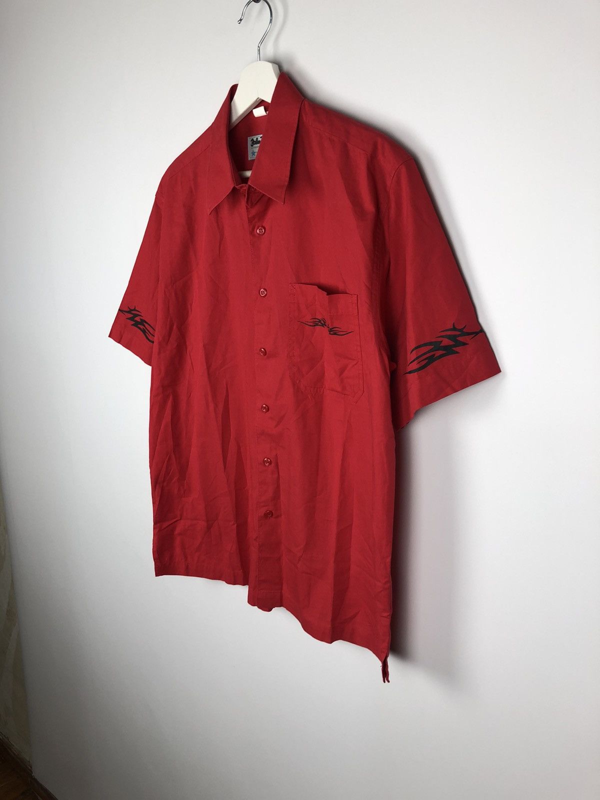 John Baner Vintage John Baner Flame Shirt Japanese Style L Red Size US L / EU 52-54 / 3 - 4 Thumbnail