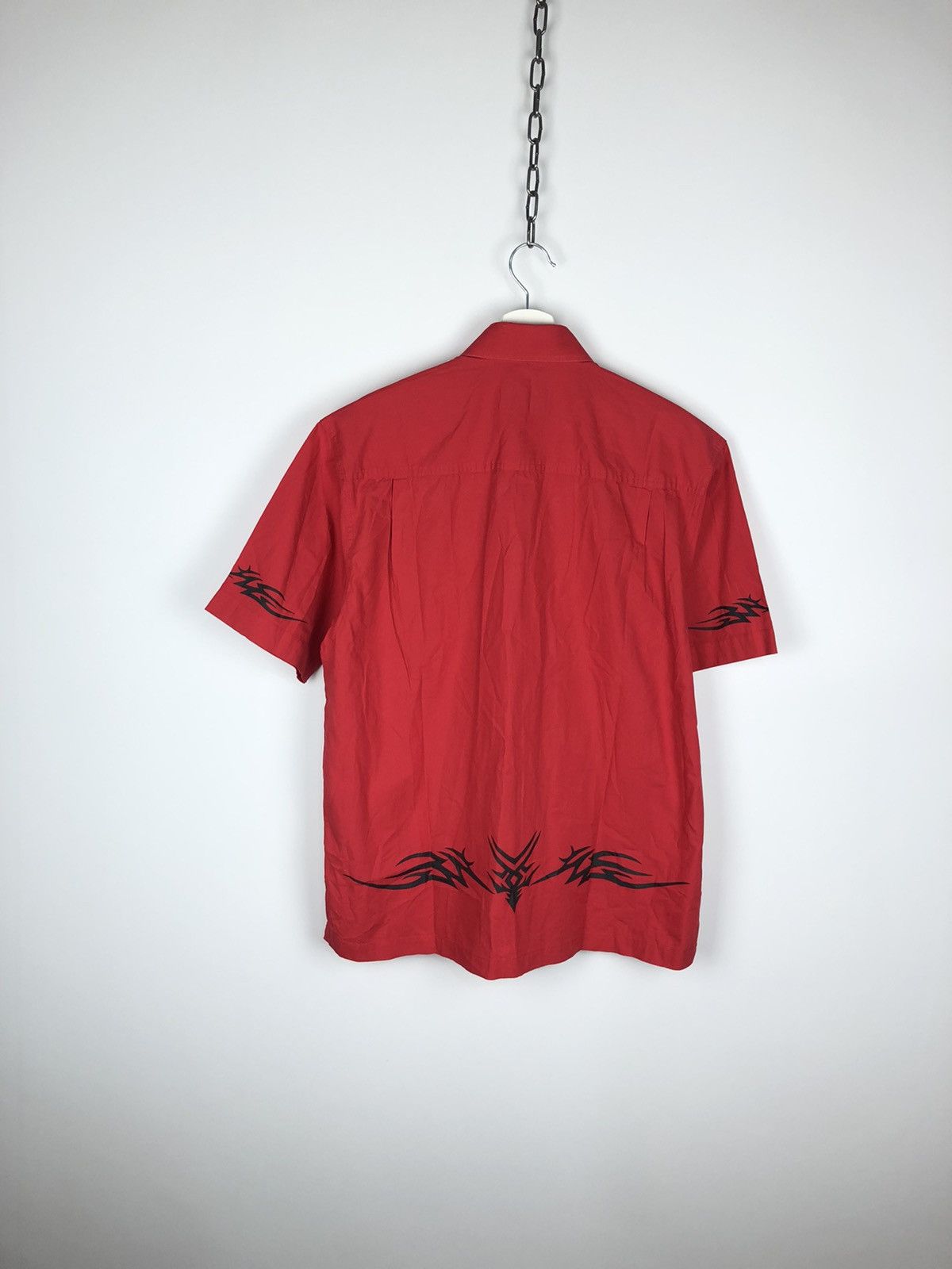 John Baner Vintage John Baner Flame Shirt Japanese Style L Red Size US L / EU 52-54 / 3 - 6 Thumbnail
