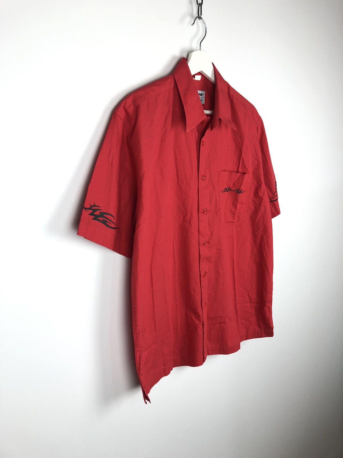 John Baner Vintage John Baner Flame Shirt Japanese Style L Red Size US L / EU 52-54 / 3 - 3 Thumbnail