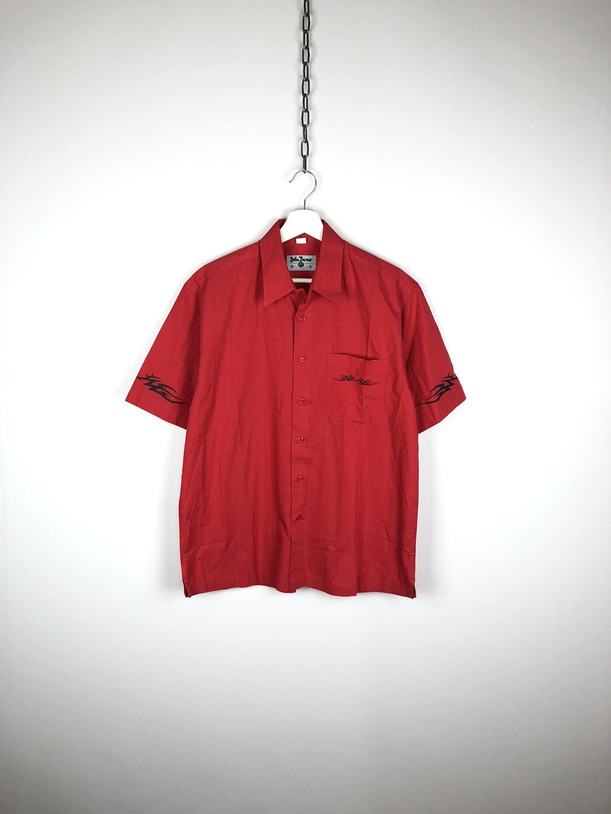 John Baner Vintage John Baner Flame Shirt Japanese Style L Red Size US L / EU 52-54 / 3 - 1 Thumbnail