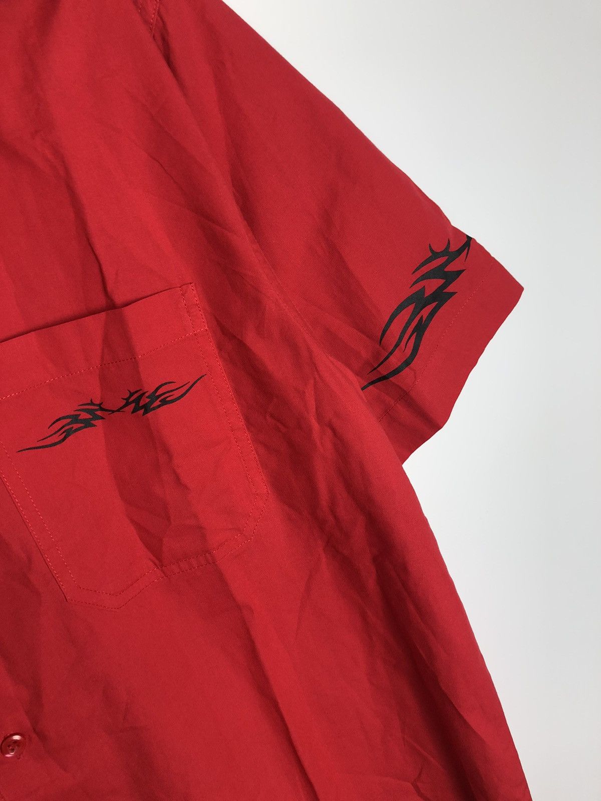 John Baner Vintage John Baner Flame Shirt Japanese Style L Red Size US L / EU 52-54 / 3 - 5 Thumbnail