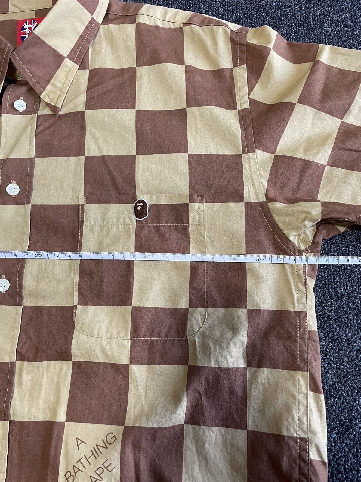 Bape BAPE Polo Size L Brown/Beige Size US L / EU 52-54 / 3 - 7 Thumbnail