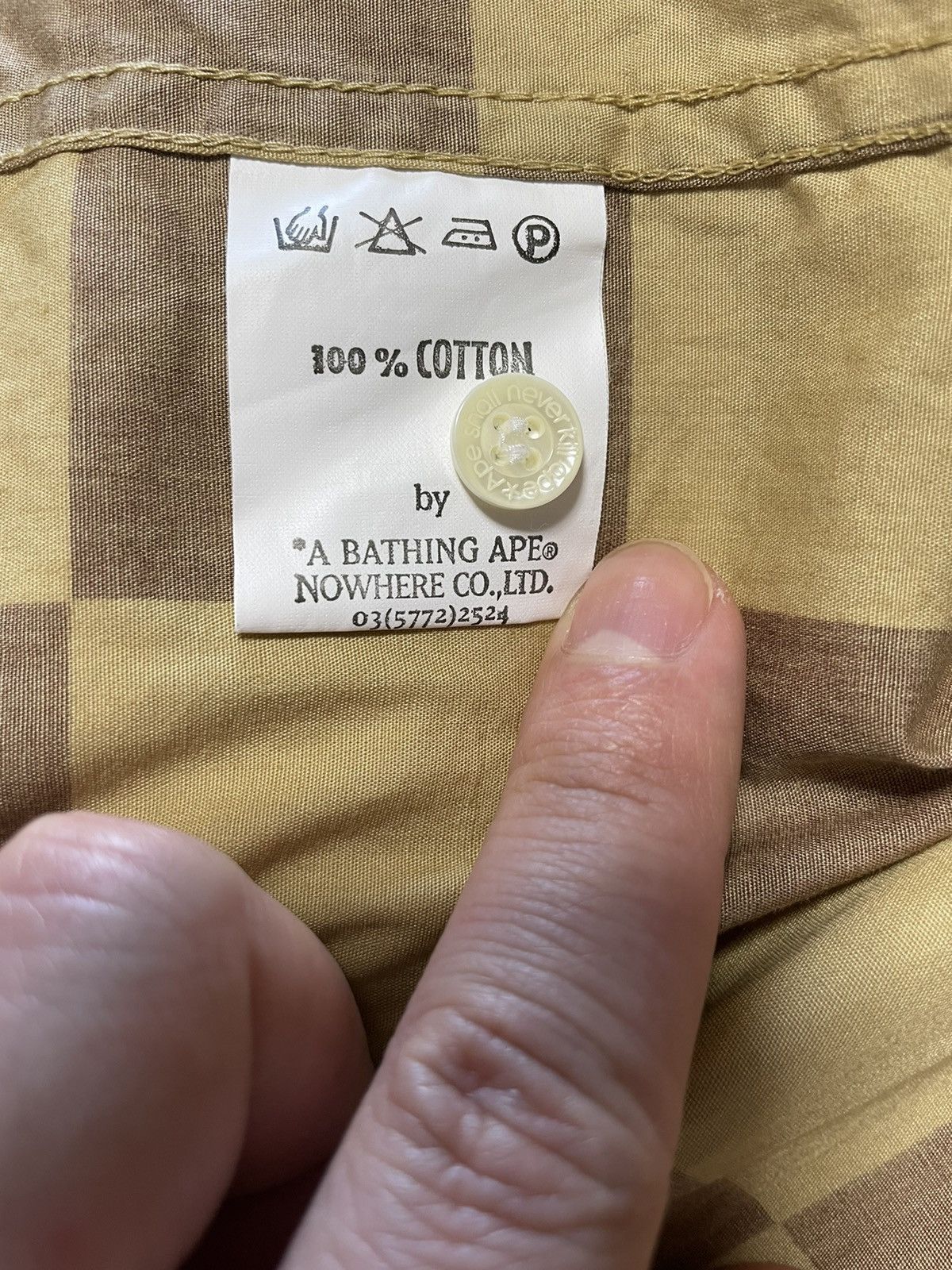 Bape BAPE Polo Size L Brown/Beige Size US L / EU 52-54 / 3 - 5 Thumbnail
