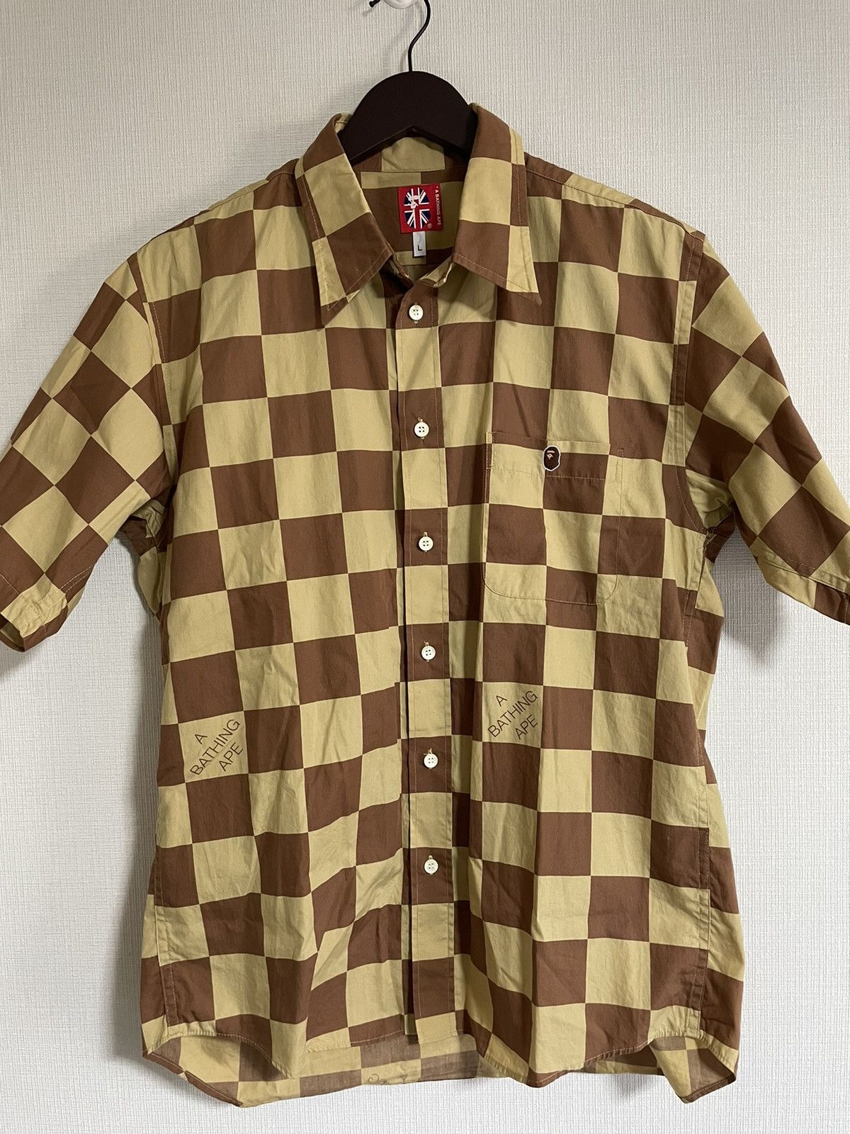 Bape BAPE Polo Size L Brown/Beige Size US L / EU 52-54 / 3 - 1 Thumbnail