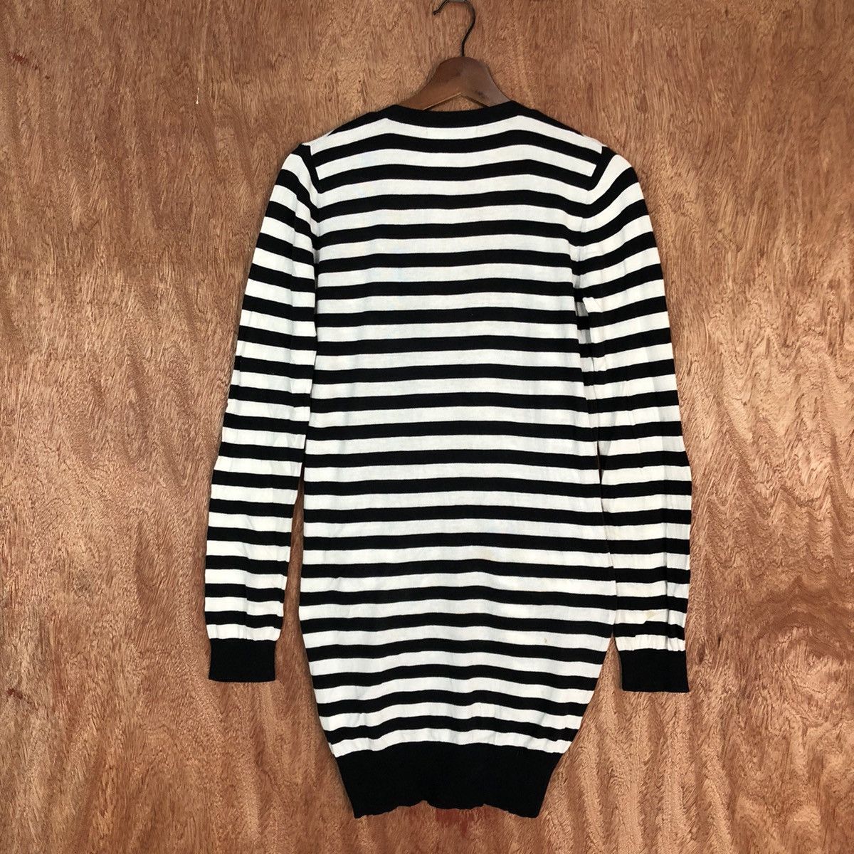 OVER THE STRiPES DL KariAng Stripe Cardigan knitwear like kurt cobain#c732 Size S / US 4 / IT 40 - 11 Thumbnail