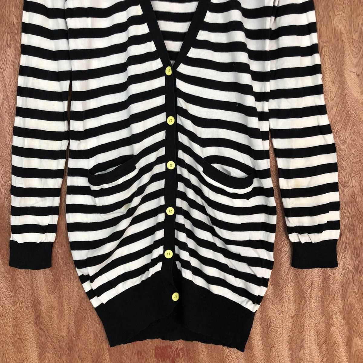 OVER THE STRiPES DL KariAng Stripe Cardigan knitwear like kurt cobain#c732 Size S / US 4 / IT 40 - 8 Thumbnail