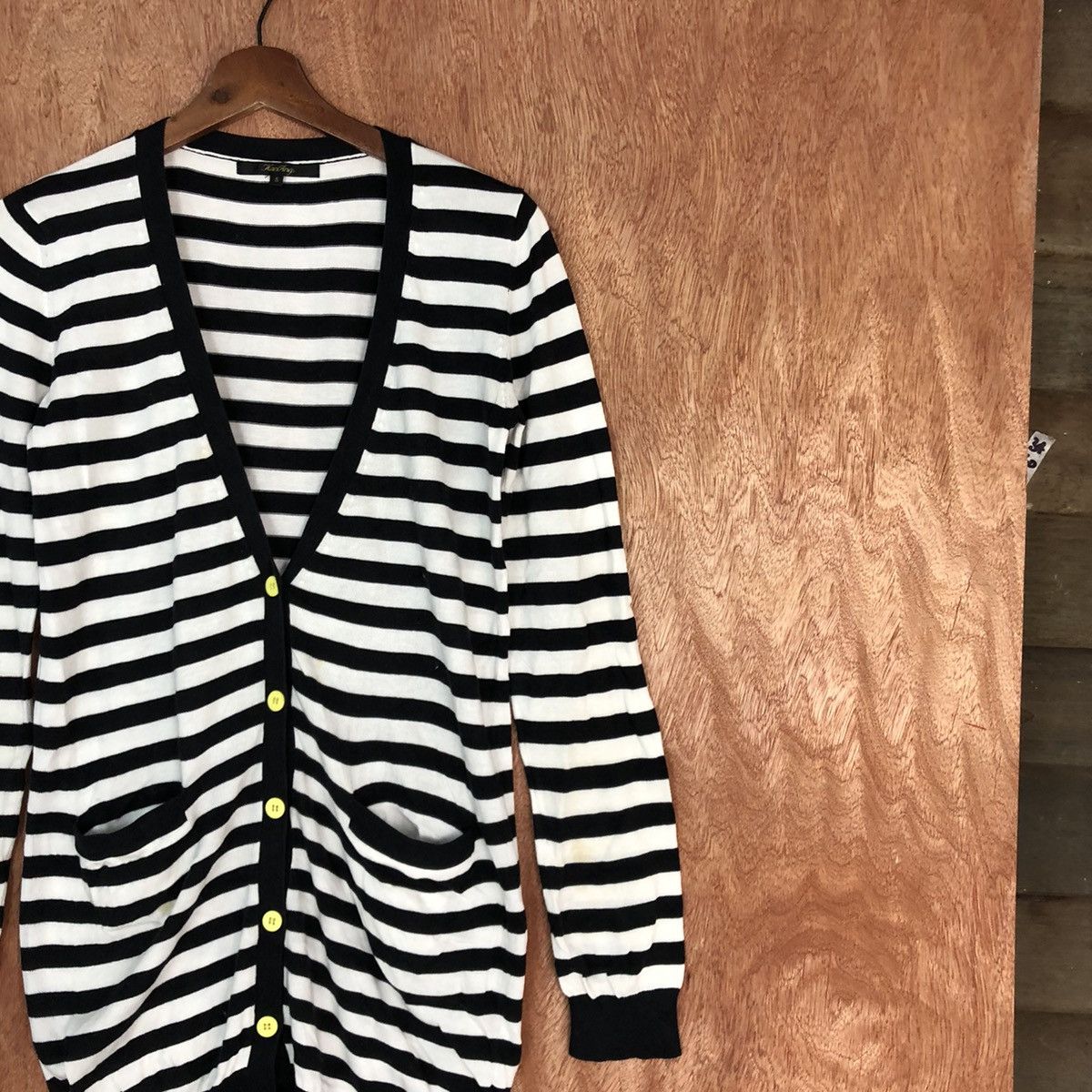 OVER THE STRiPES DL KariAng Stripe Cardigan knitwear like kurt cobain#c732 Size S / US 4 / IT 40 - 5 Thumbnail