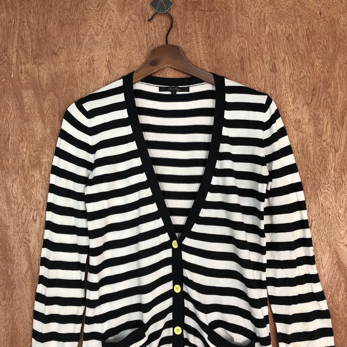 OVER THE STRiPES DL KariAng Stripe Cardigan knitwear like kurt cobain#c732 Size S / US 4 / IT 40 - 9 Thumbnail