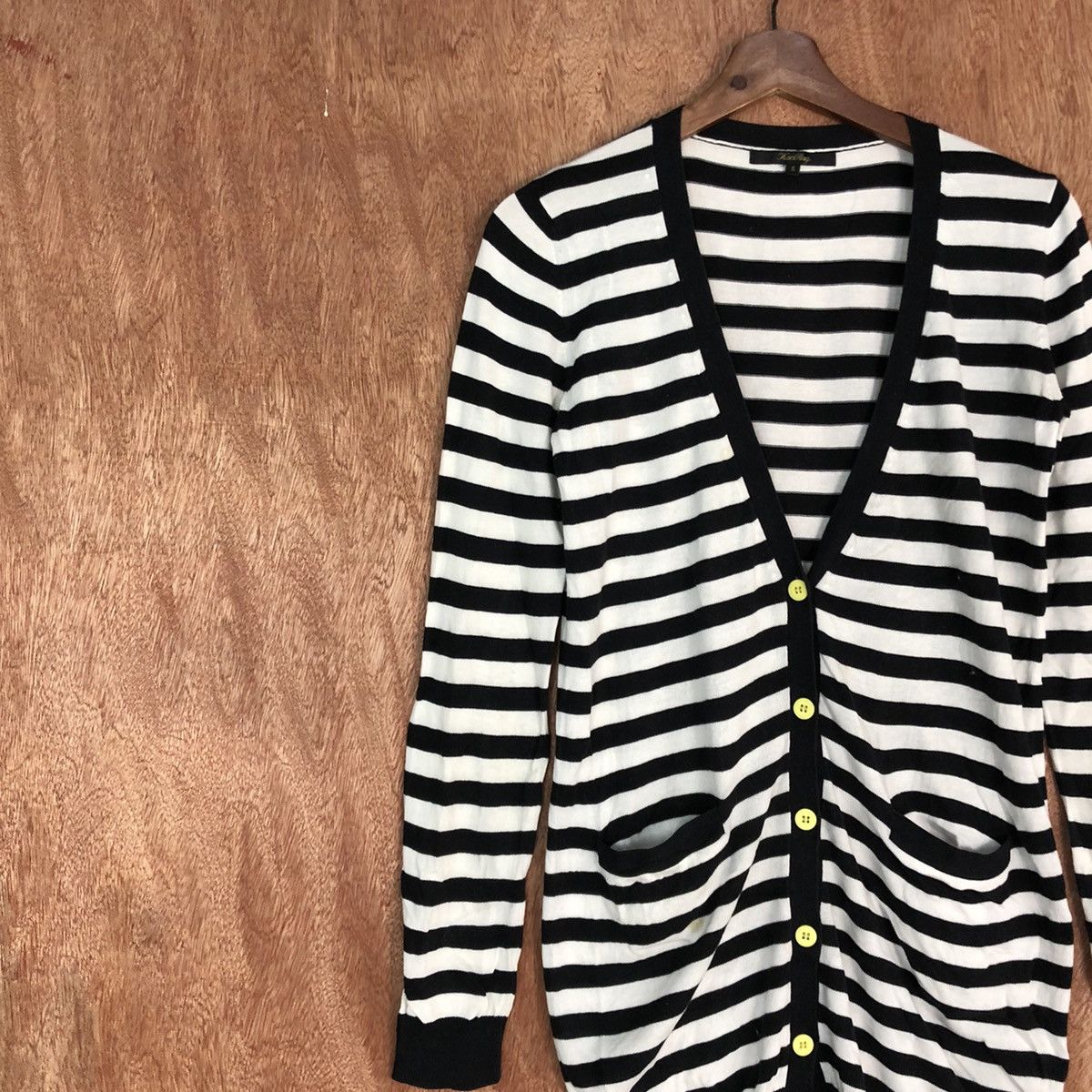 OVER THE STRiPES DL KariAng Stripe Cardigan knitwear like kurt cobain#c732 Size S / US 4 / IT 40 - 7 Thumbnail