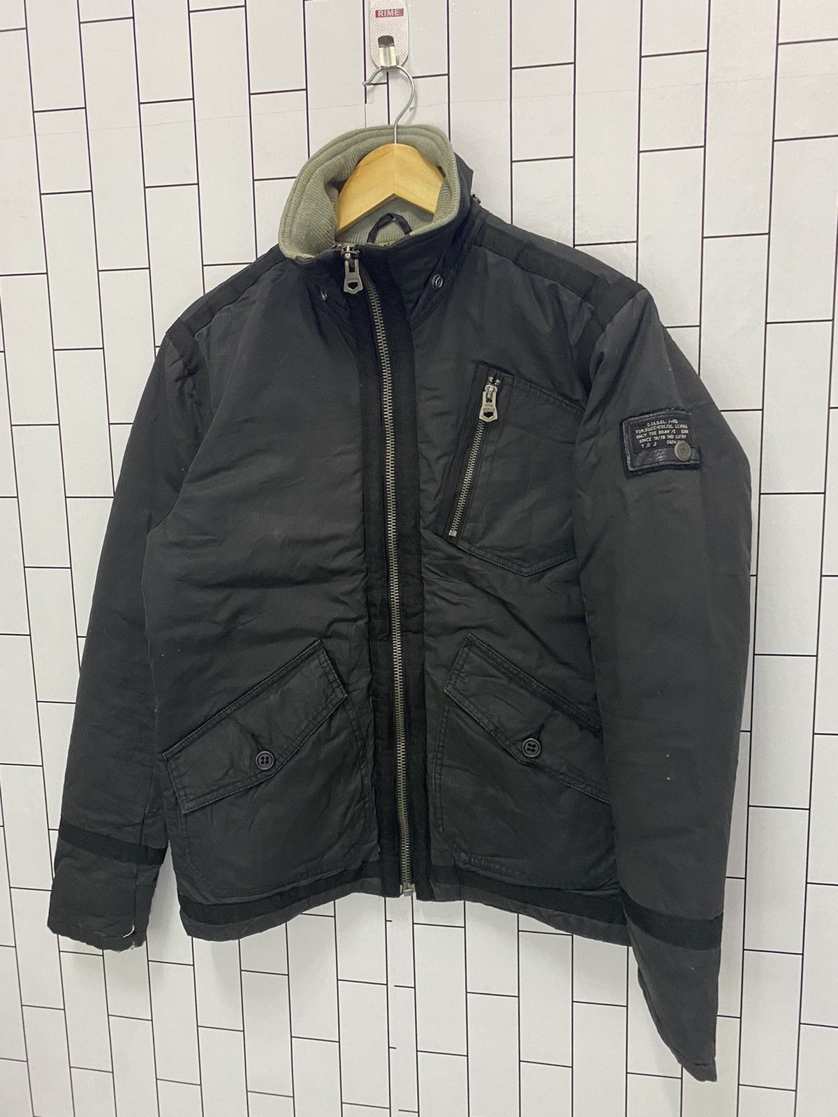 Diesel × Japanese Brand × Vintage Diesel Patches Flight Jacket Size US S / EU 44-46 / 1 - 3 Thumbnail