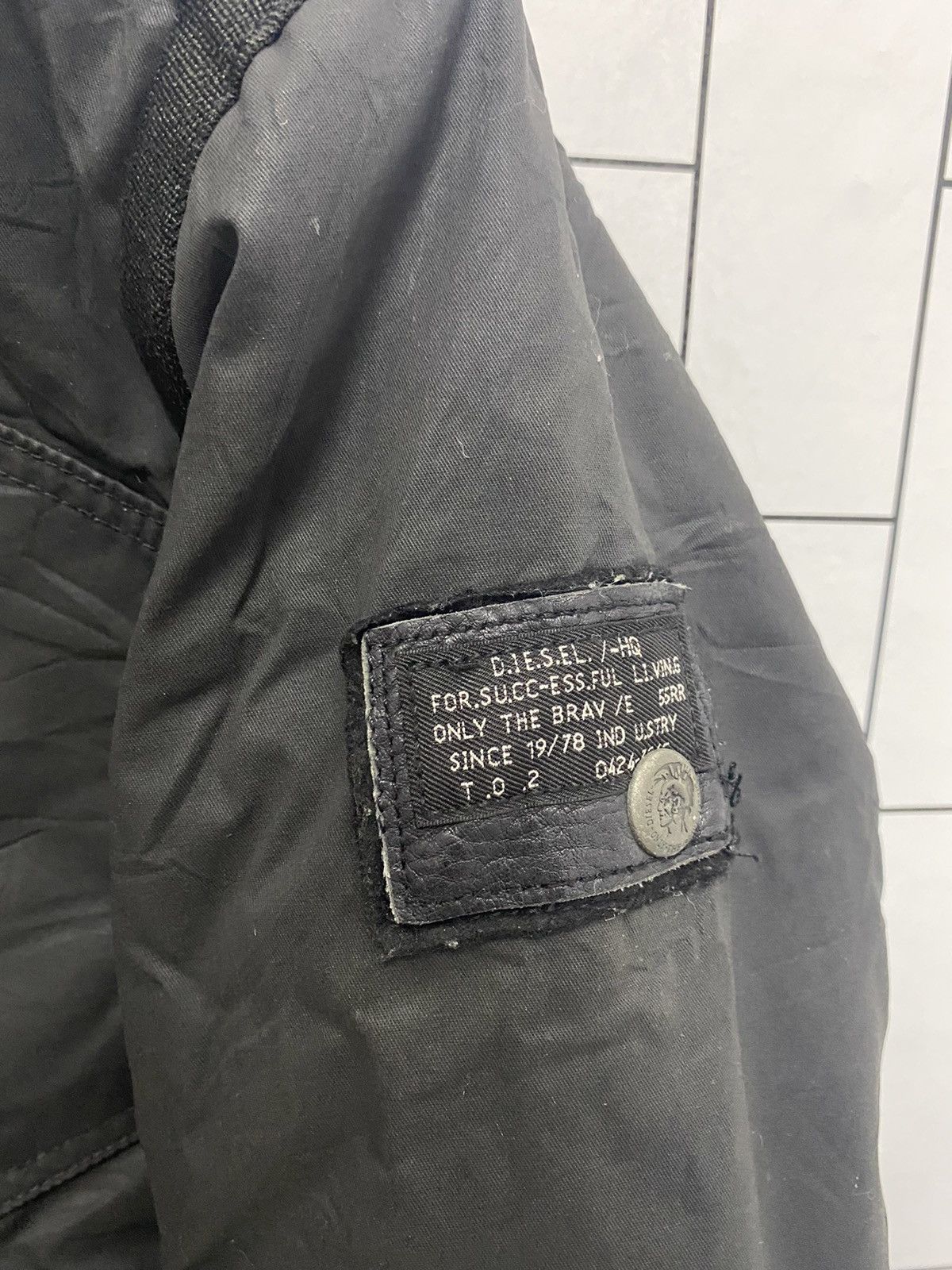 Diesel × Japanese Brand × Vintage Diesel Patches Flight Jacket Size US S / EU 44-46 / 1 - 6 Thumbnail
