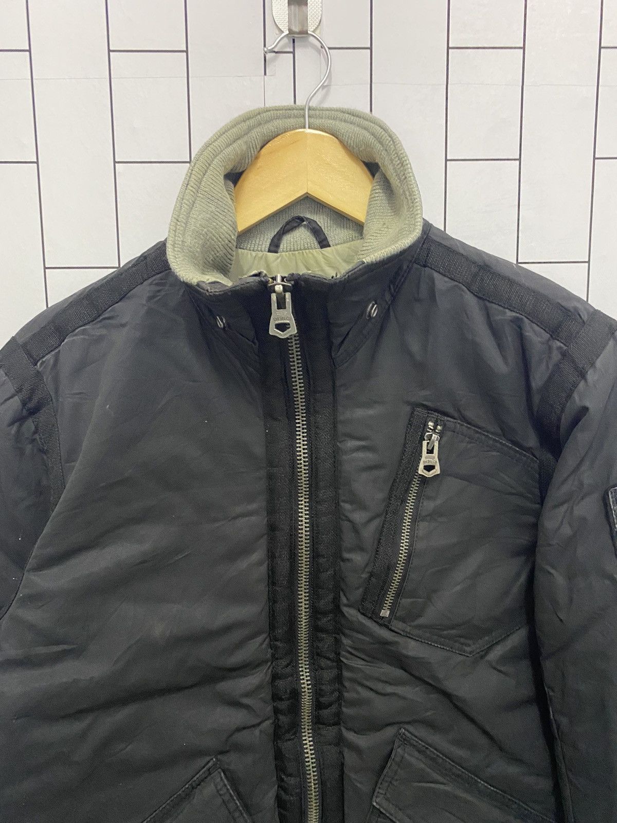 Diesel × Japanese Brand × Vintage Diesel Patches Flight Jacket Size US S / EU 44-46 / 1 - 4 Thumbnail
