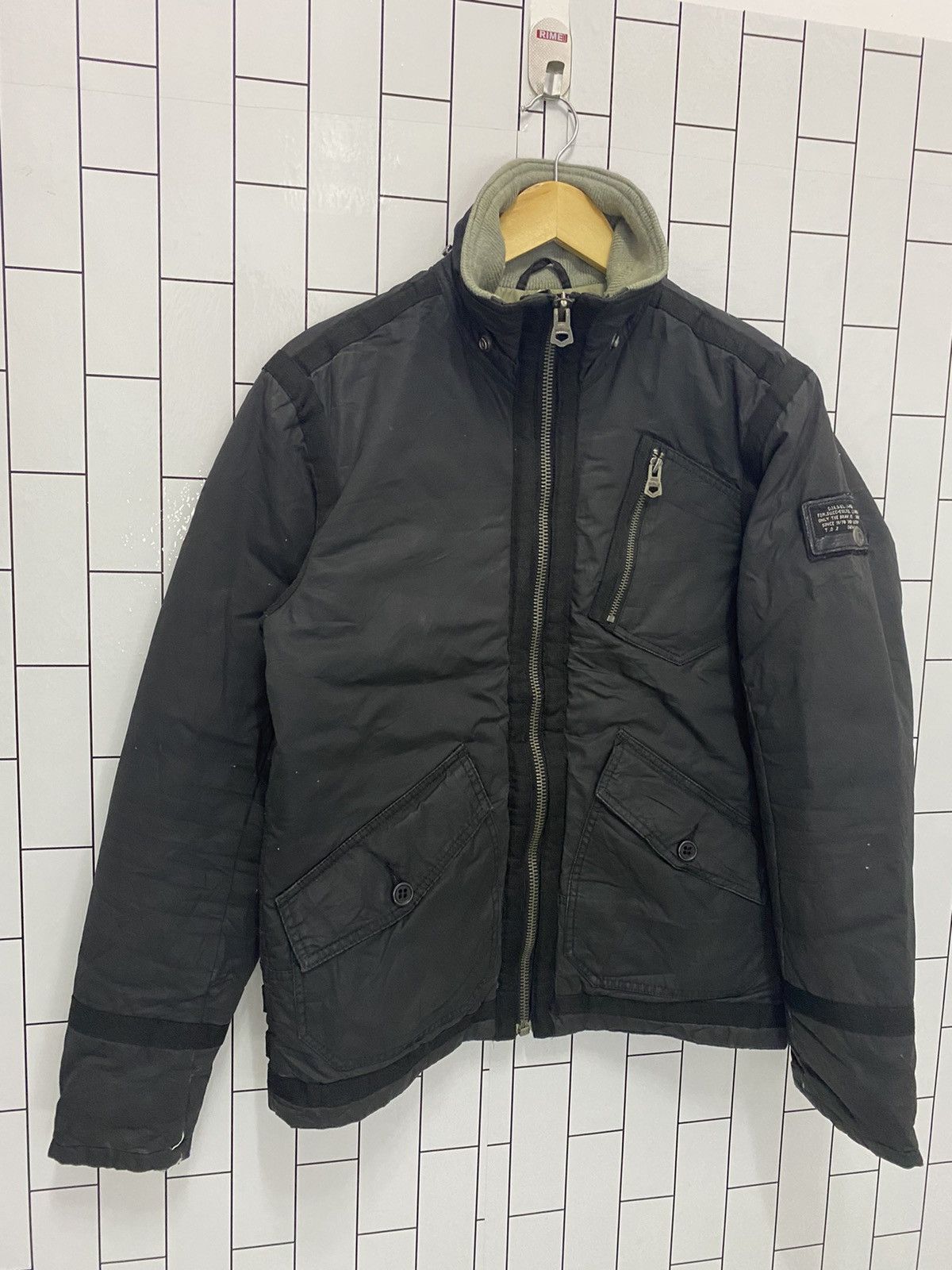 Diesel × Japanese Brand × Vintage Diesel Patches Flight Jacket Size US S / EU 44-46 / 1 - 2 Thumbnail