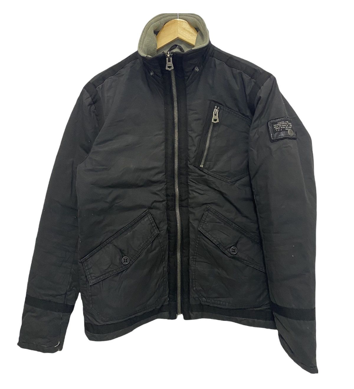 Diesel × Japanese Brand × Vintage Diesel Patches Flight Jacket Size US S / EU 44-46 / 1 - 1 Thumbnail