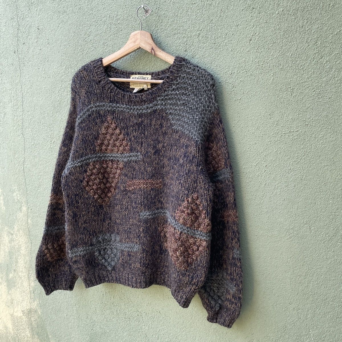 Aran Isles Knitwear Vintage Kearney House Knit Mohair Knitwear Sweater Jumper Size US L / EU 52-54 / 3 - 2 Thumbnail