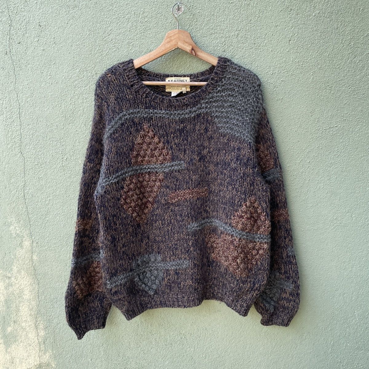 Aran Isles Knitwear Vintage Kearney House Knit Mohair Knitwear Sweater Jumper Size US L / EU 52-54 / 3 - 1 Thumbnail