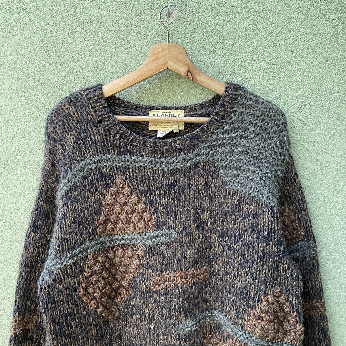 Aran Isles Knitwear Vintage Kearney House Knit Mohair Knitwear Sweater Jumper Size US L / EU 52-54 / 3 - 3 Thumbnail