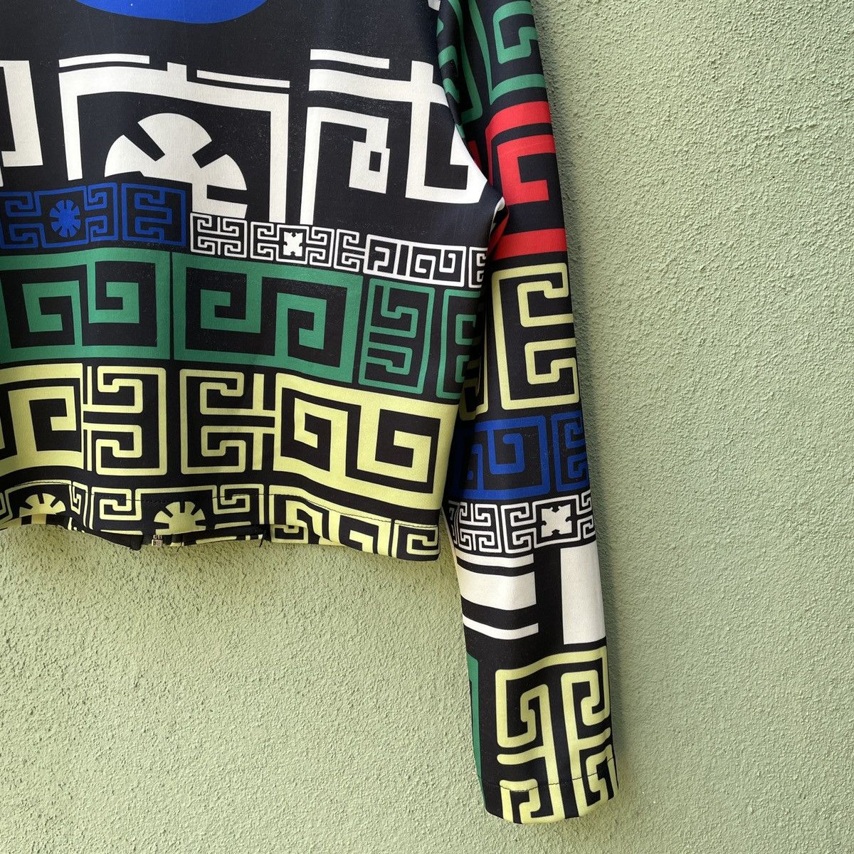 Japanese Brand Japanese Vintag Rare Full Print Zipper Ups Crop Jacket Size US S / EU 44-46 / 1 - 10 Thumbnail