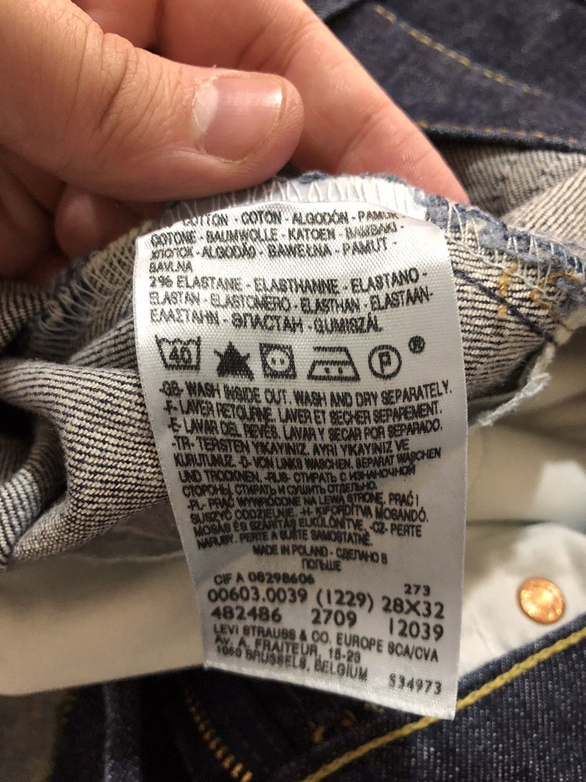 Levi's Levi's Blue Denim Jeans Pants Indigo size 28x32 Size US 28 / EU 44 - 8 Thumbnail