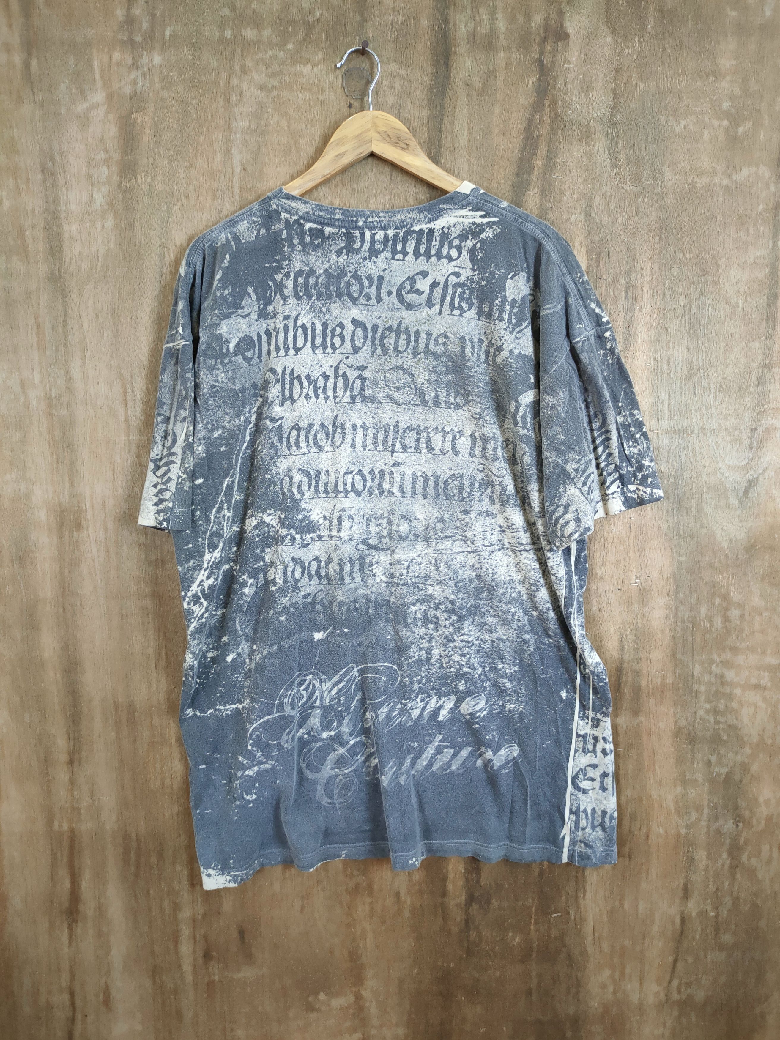Japanese Brand DLL skull fullprint punk seditionaries tee #865 Size US XXL / EU 58 / 5 - 6 Thumbnail