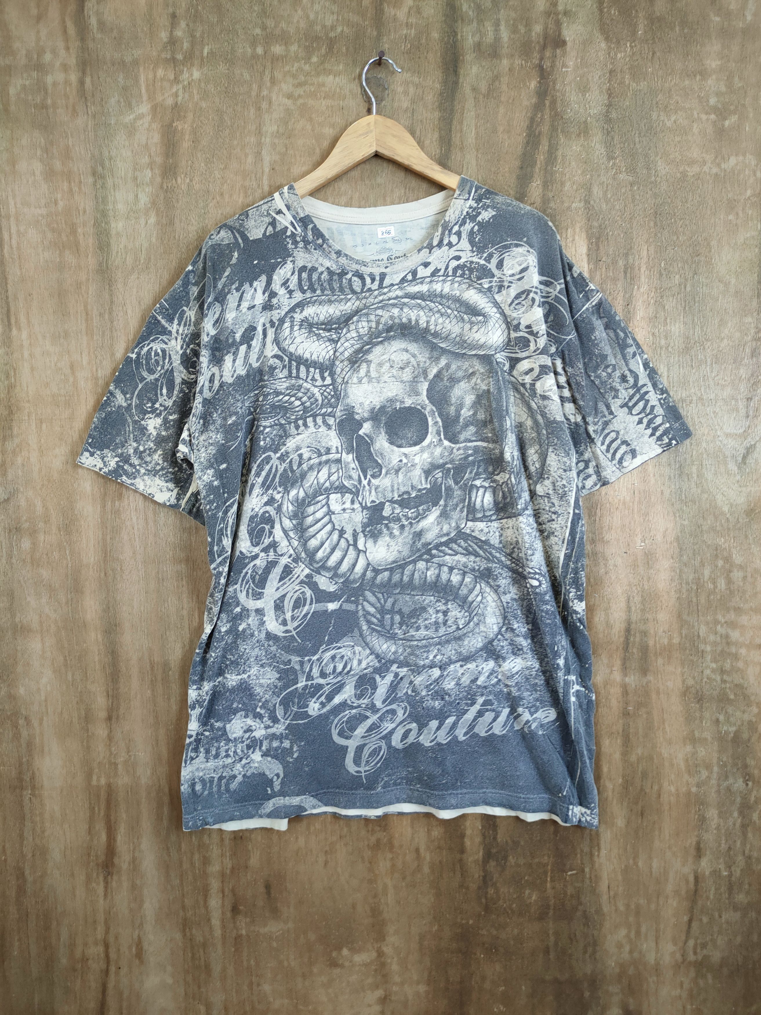 DLL skull fullprint punk seditionaries tee #865