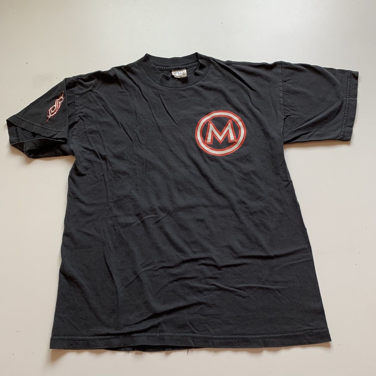Band Tees Vintage 90s 1999 Slipknot Maggot Corps Graphic Band T Shirt Size US M / EU 48-50 / 2 - 3 Thumbnail
