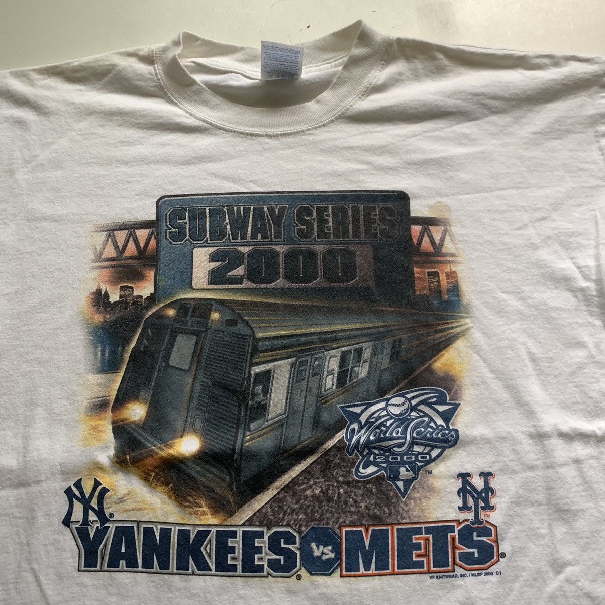 MLB Vintage 2000 Yankees vs Mets Subway Series MLB T Shirt Rare Size US XXL / EU 58 / 5 - 2 Thumbnail