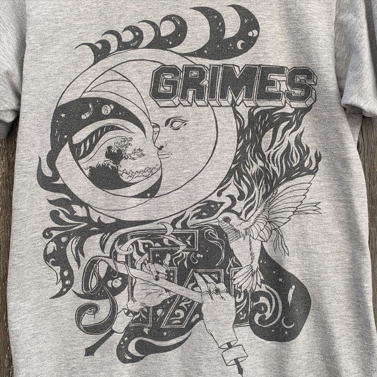 Band Tees × Streetwear Grimes T-Shirt. Officially Licensed. Rare. Hard ...