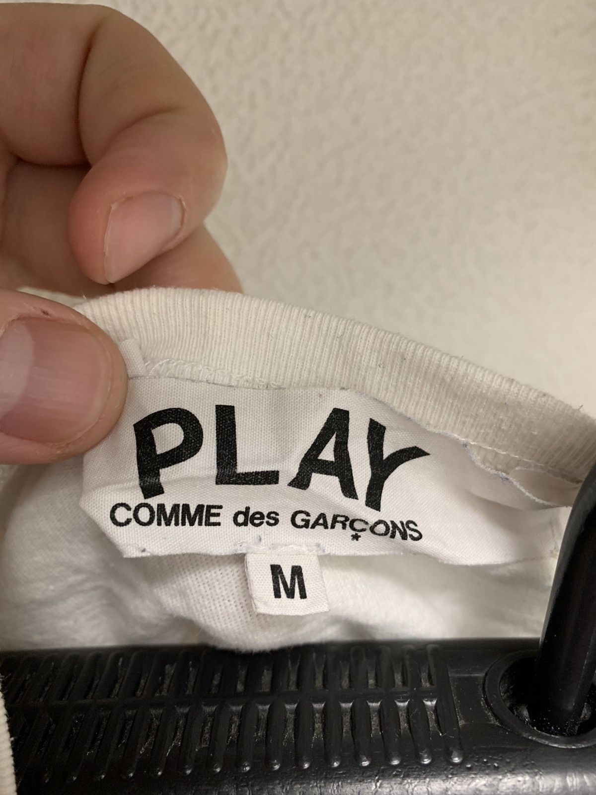 CDG by Comme des Garcons Comme des garçons Play double logo t-shirt M sz Size US M / EU 48-50 / 2 - 4 Thumbnail