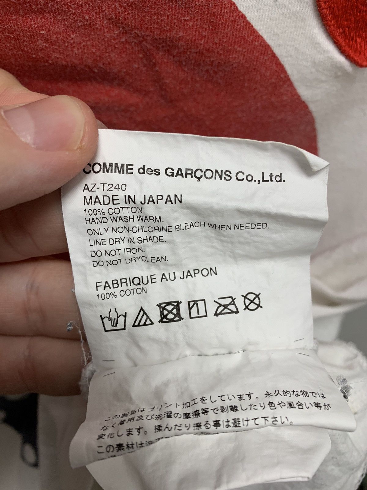 CDG by Comme des Garcons Comme des garçons Play double logo t-shirt M sz Size US M / EU 48-50 / 2 - 6 Thumbnail