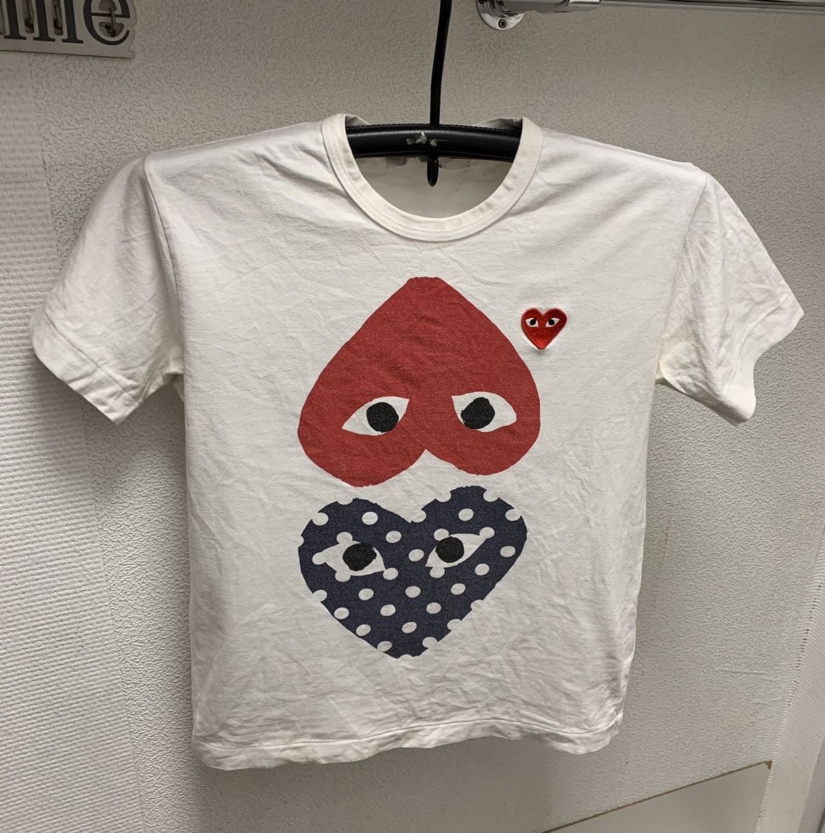 CDG by Comme des Garcons Comme des garçons Play double logo t-shirt M sz Size US M / EU 48-50 / 2 - 1 Thumbnail