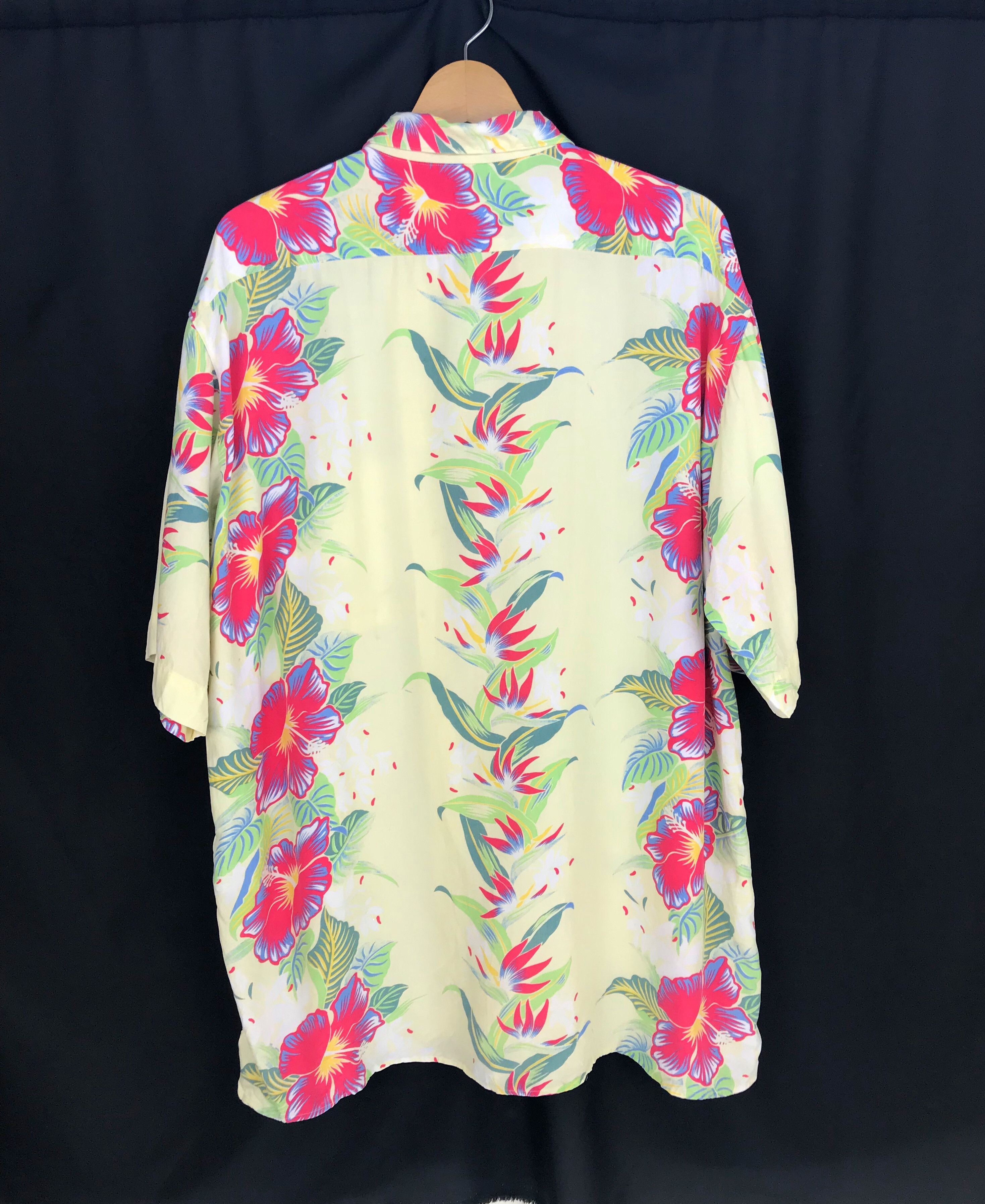 Japanese Brand Japanese Hawaiian Ixi:z Hibiscus Floral Border Panel Shirt Size US L / EU 52-54 / 3 - 7 Thumbnail