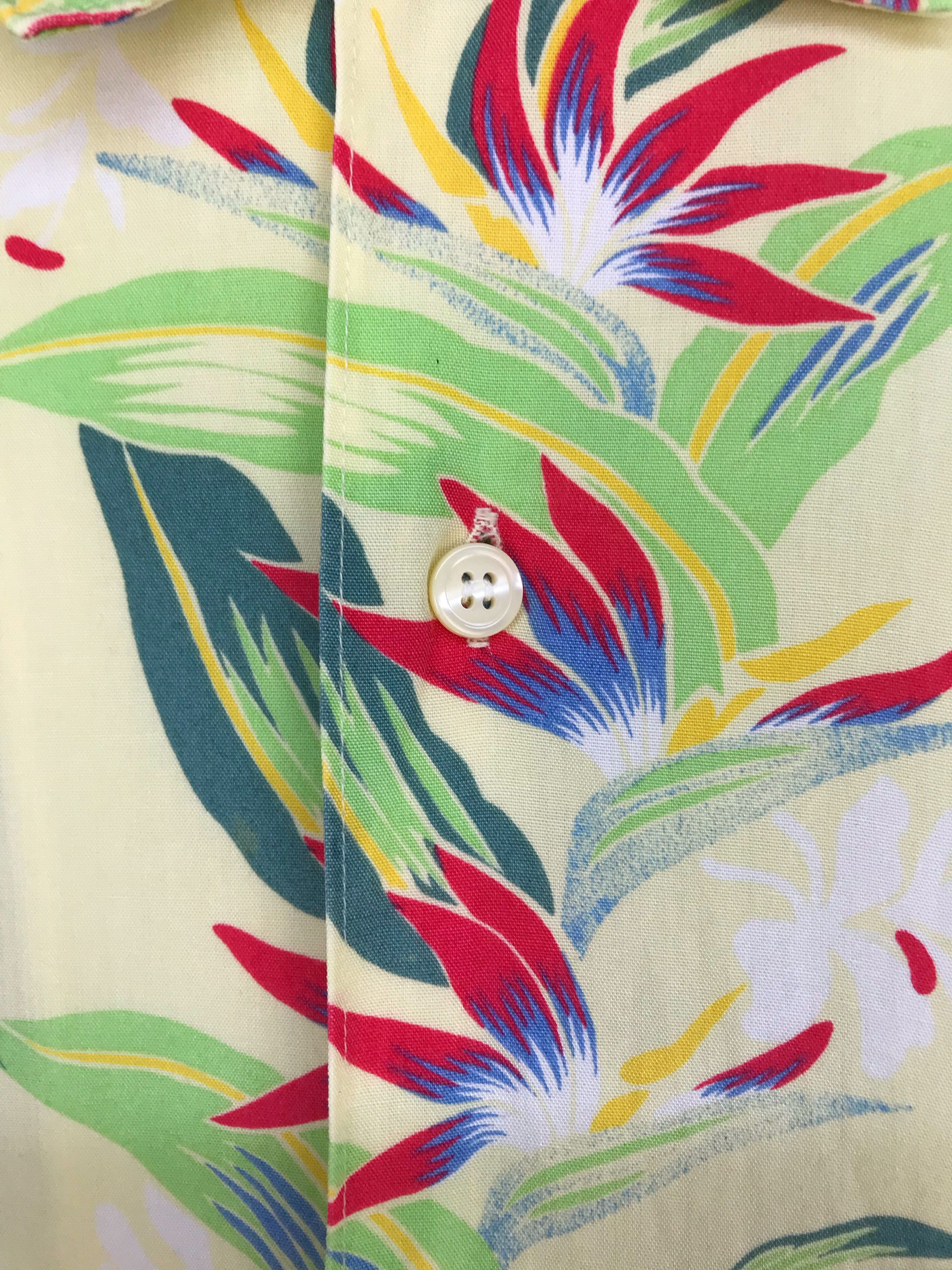 Japanese Brand Japanese Hawaiian Ixi:z Hibiscus Floral Border Panel Shirt Size US L / EU 52-54 / 3 - 5 Thumbnail