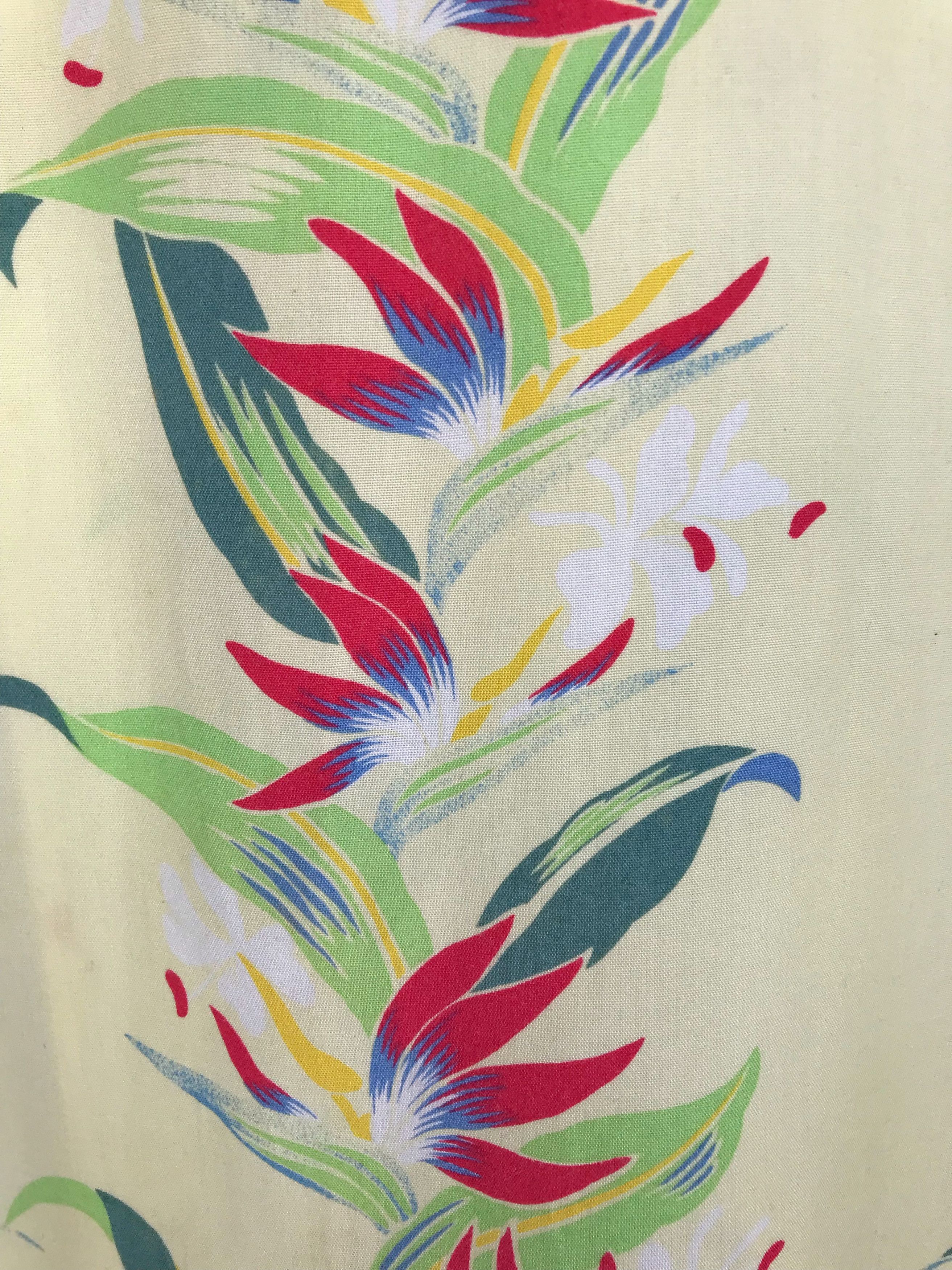 Japanese Brand Japanese Hawaiian Ixi:z Hibiscus Floral Border Panel Shirt Size US L / EU 52-54 / 3 - 9 Thumbnail