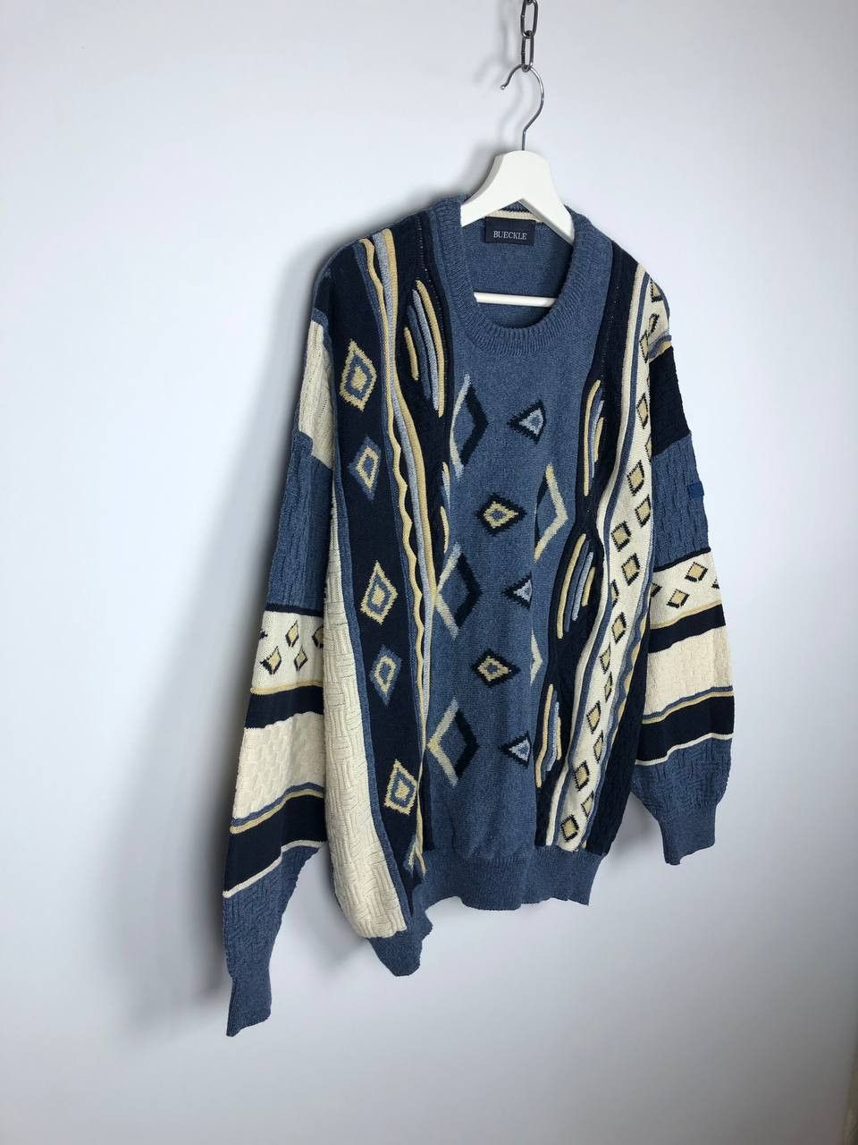 Coogi VTG Multicolor 3D Knit Lined Sweater Pullover Size US L / EU 52-54 / 3 - 4 Thumbnail