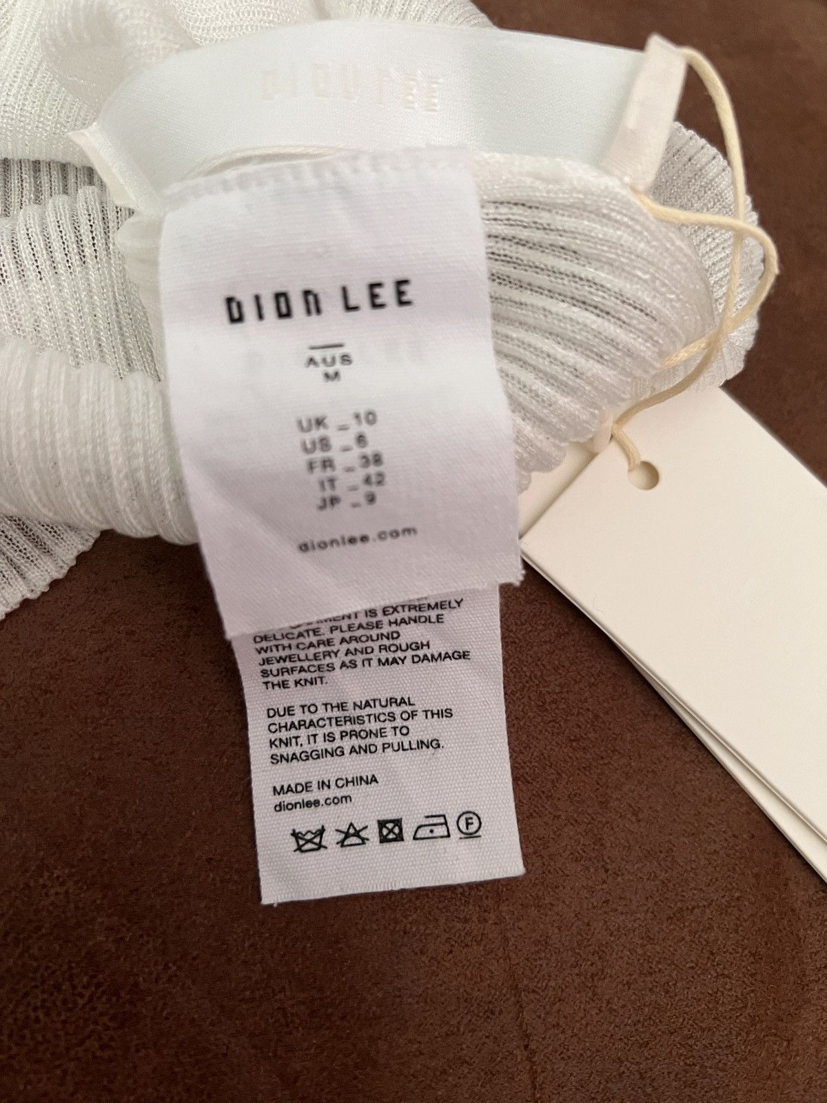 Dion Lee White sheer nylon sweater Size US S / EU 44-46 / 1 - 3 Thumbnail