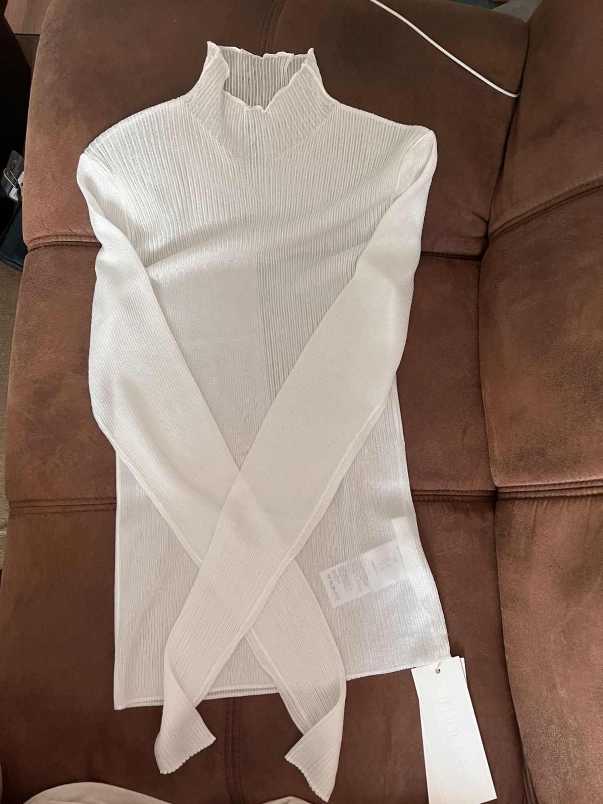 Dion Lee White sheer nylon sweater Size US S / EU 44-46 / 1 - 2 Thumbnail