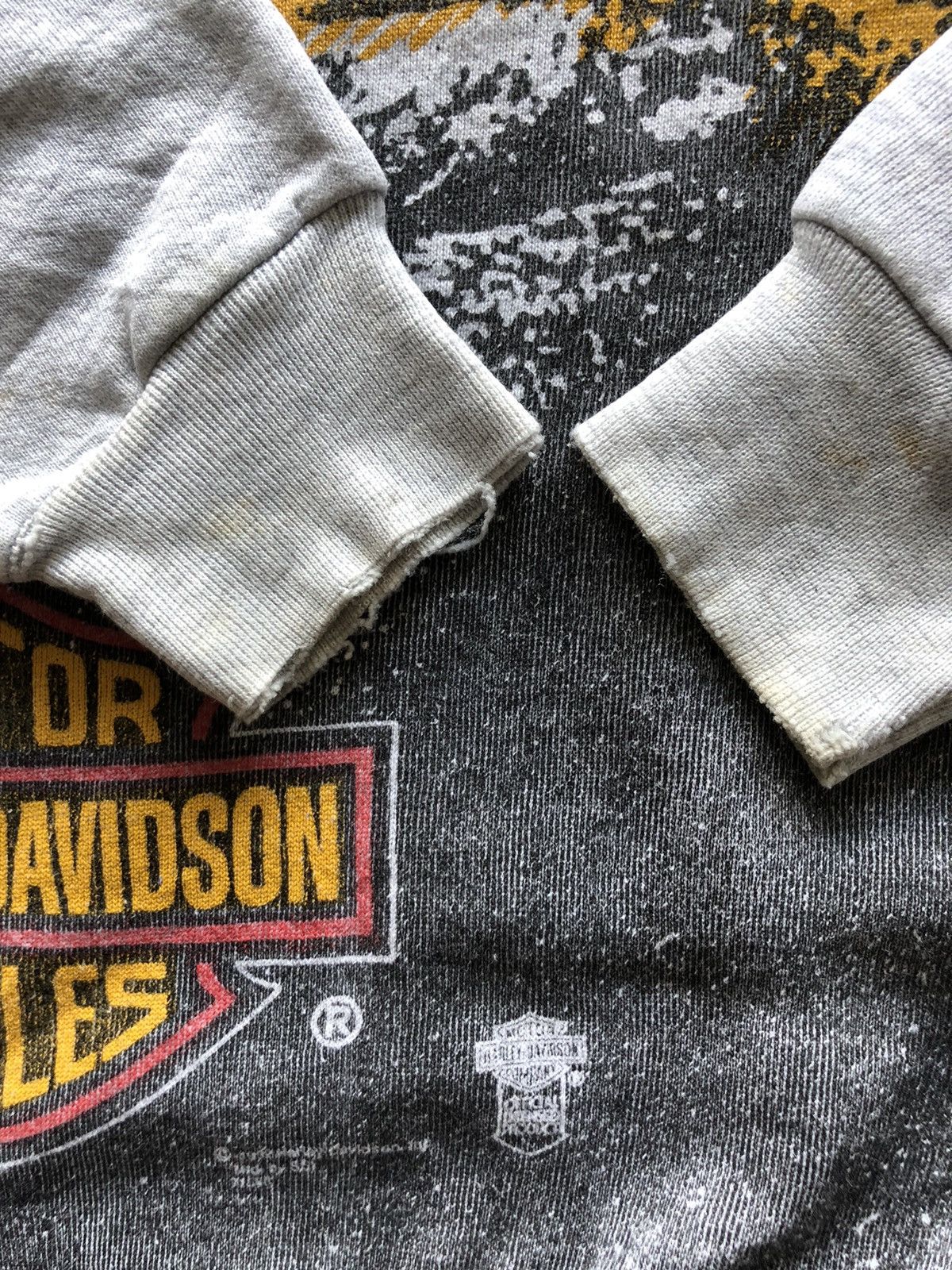 Harley Davidson 1992 Vintage Harley Davidson 3D Eagle Overprint sweatshirt Size US XL / EU 56 / 4 - 10 Thumbnail
